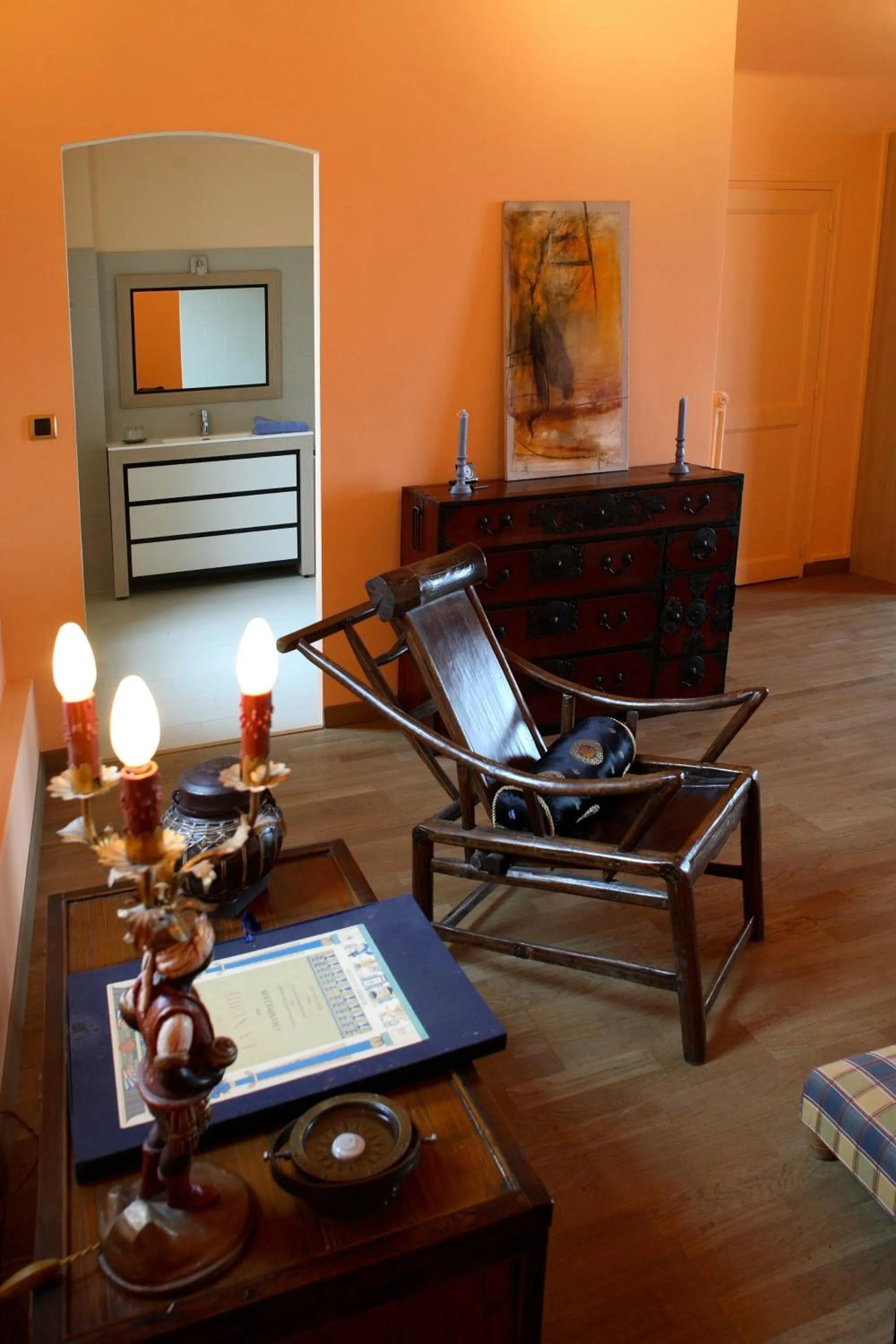 Bedroom in Logis Hôtel Le Relais Louis XI