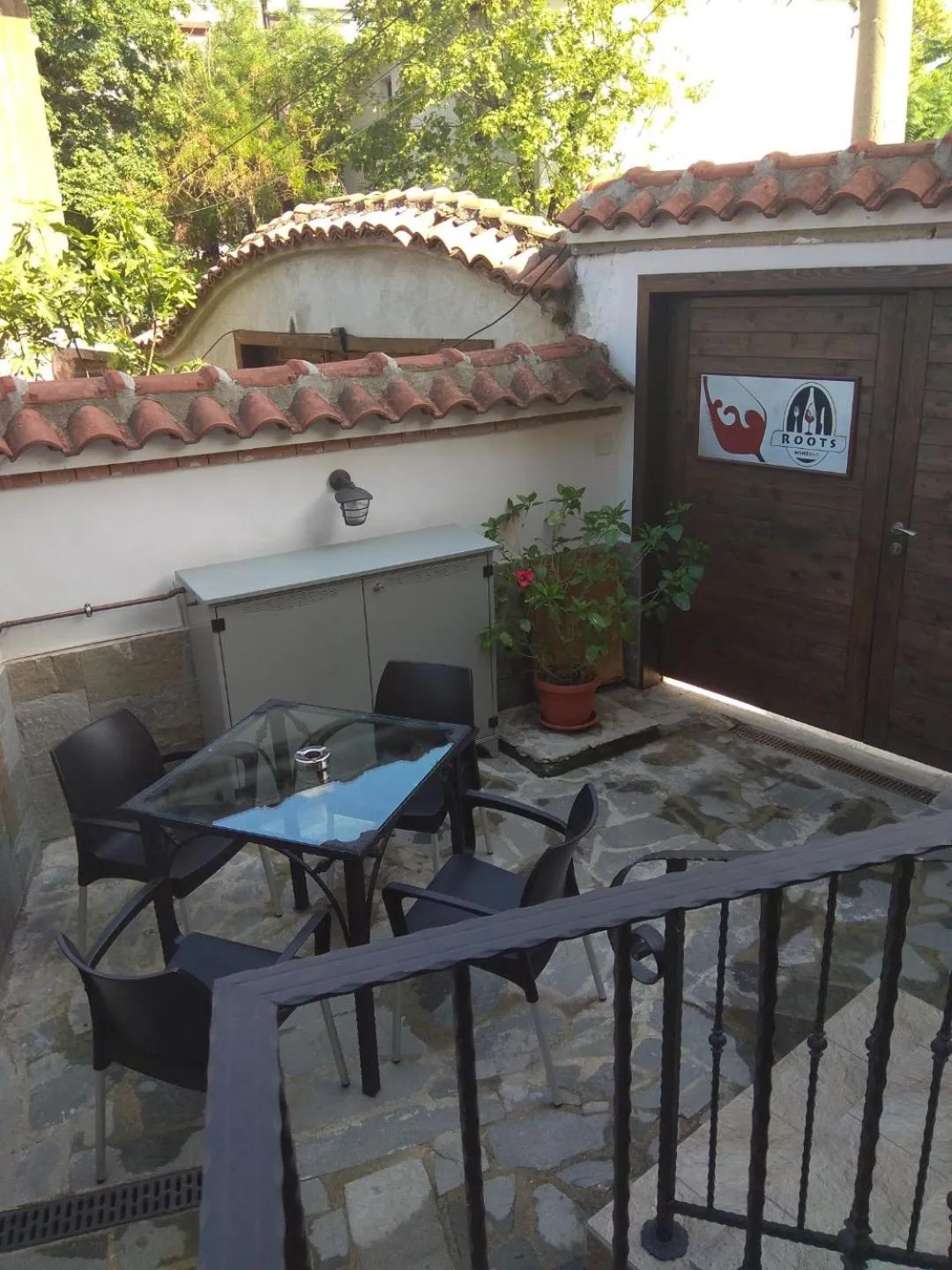 Patio in Roots Hotel and Wine Bar