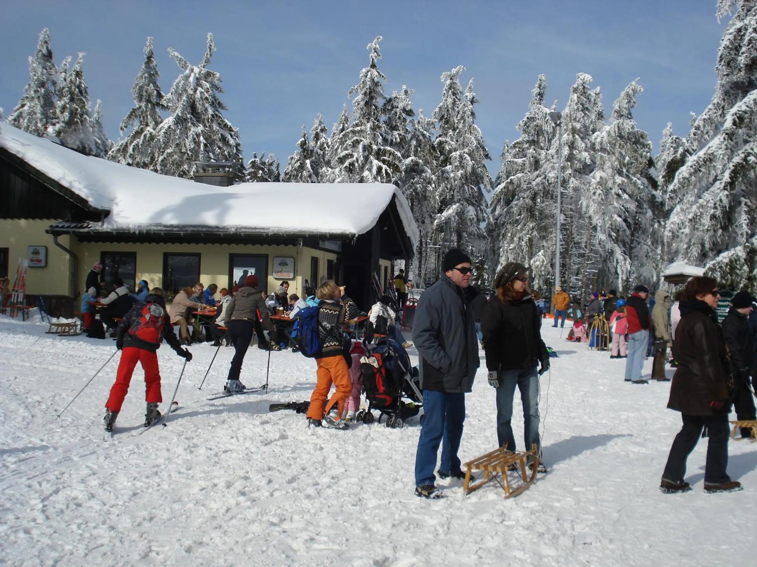 Skiing in Gästehaus Hochrhönblick