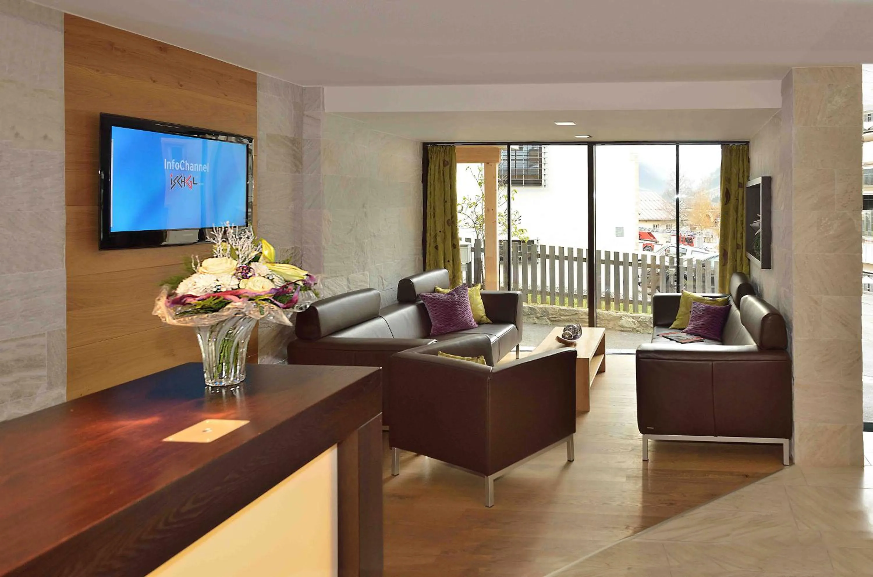 Lobby or reception in Hotel Garni Fimba