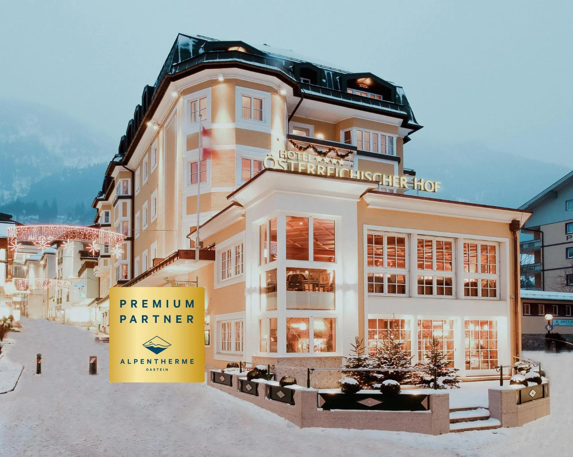 Property building in Österreichischer Hof-im Bademantel direkt in die Alpentherme