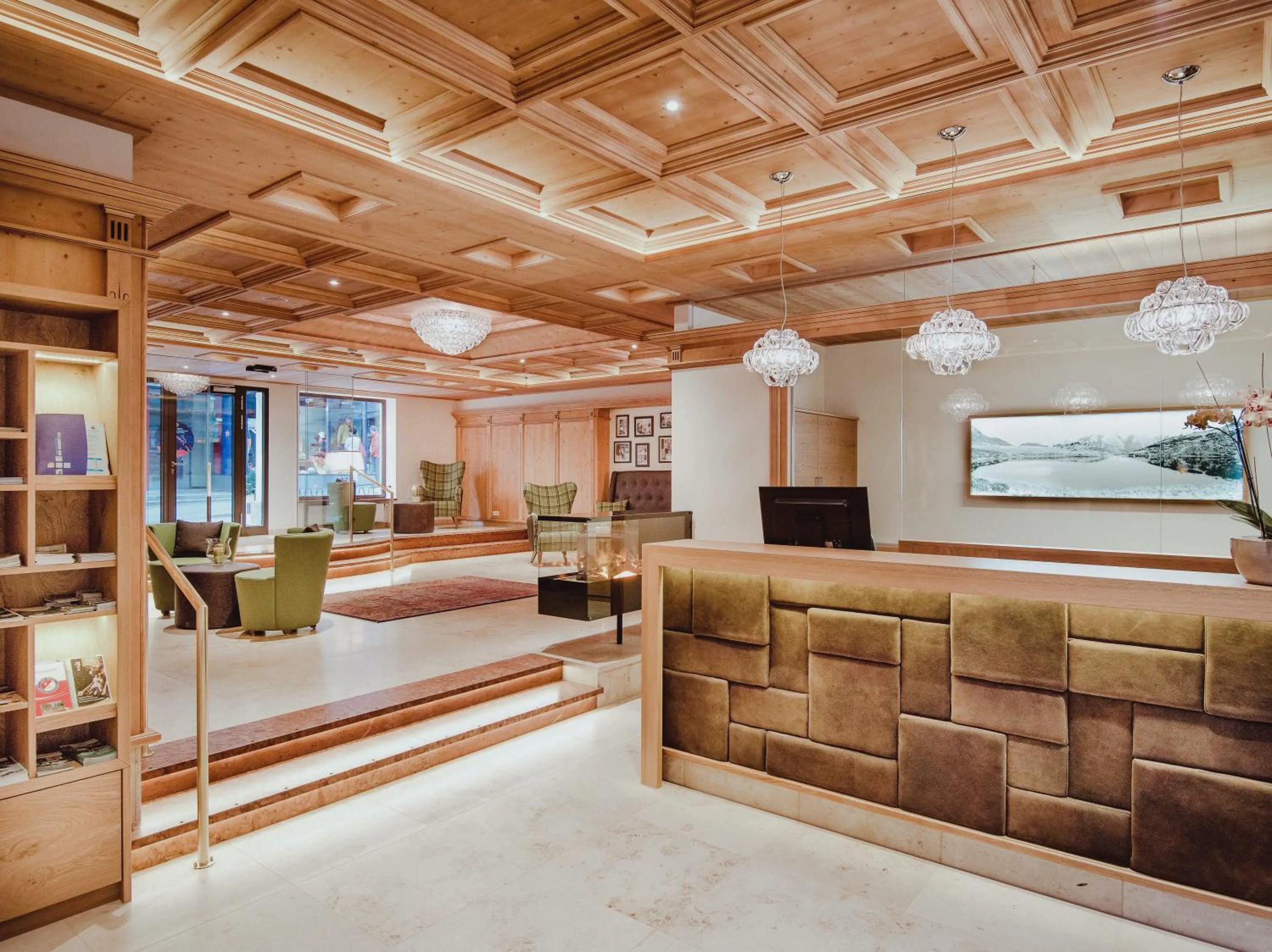 Lobby or reception, Bed in Österreichischer Hof-im Bademantel direkt in die Alpentherme