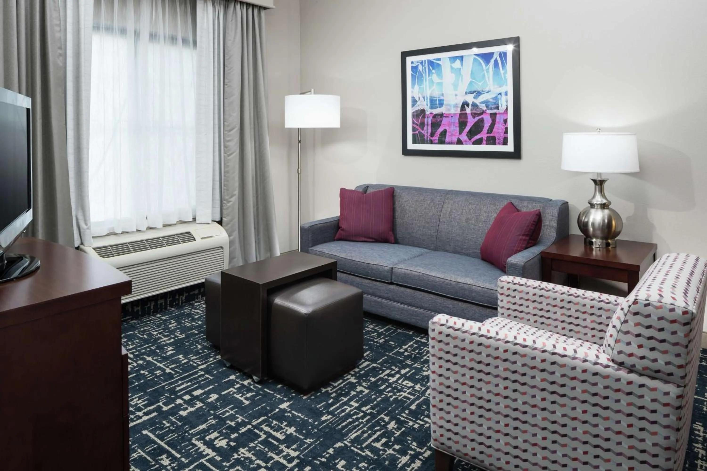 Living room in Homewood Suites by Hilton Fresno Airport/Clovis