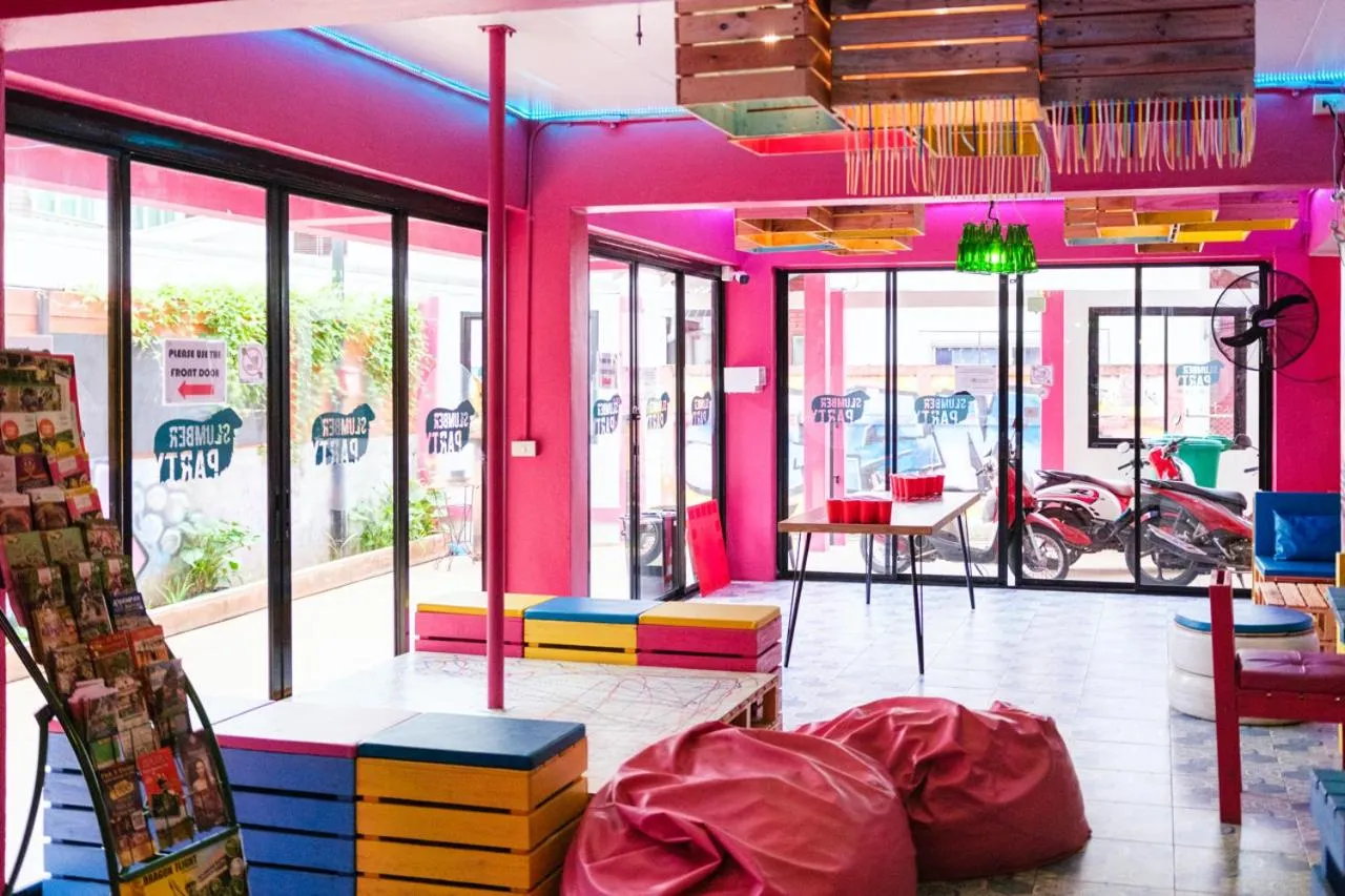 Living room in Slumber Party Chiang Mai