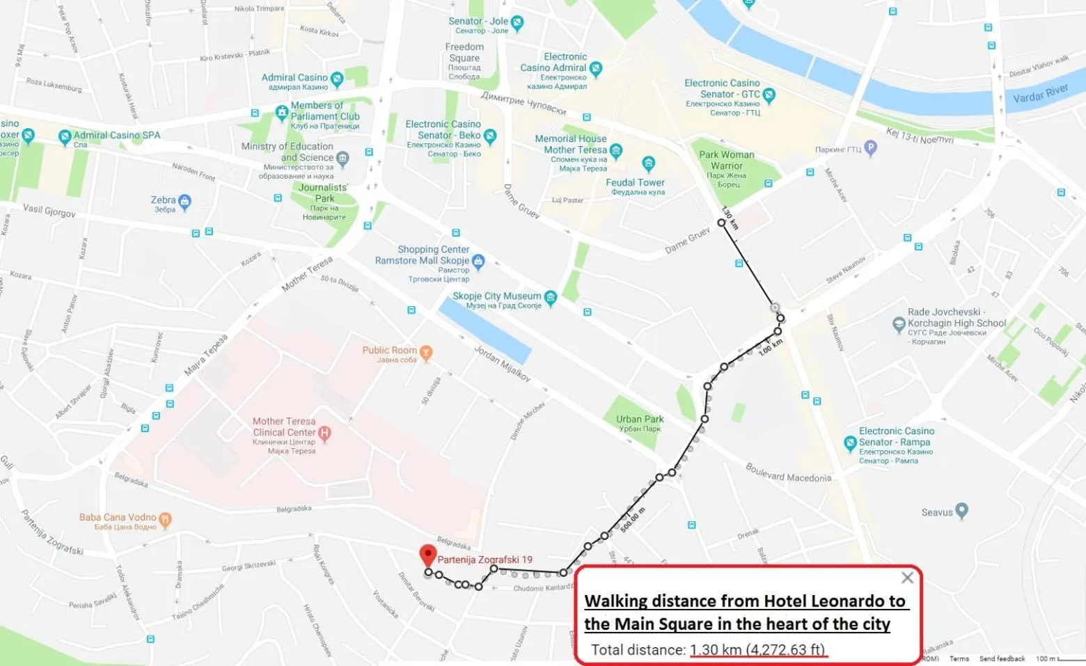 On site in Leonardo Hotel