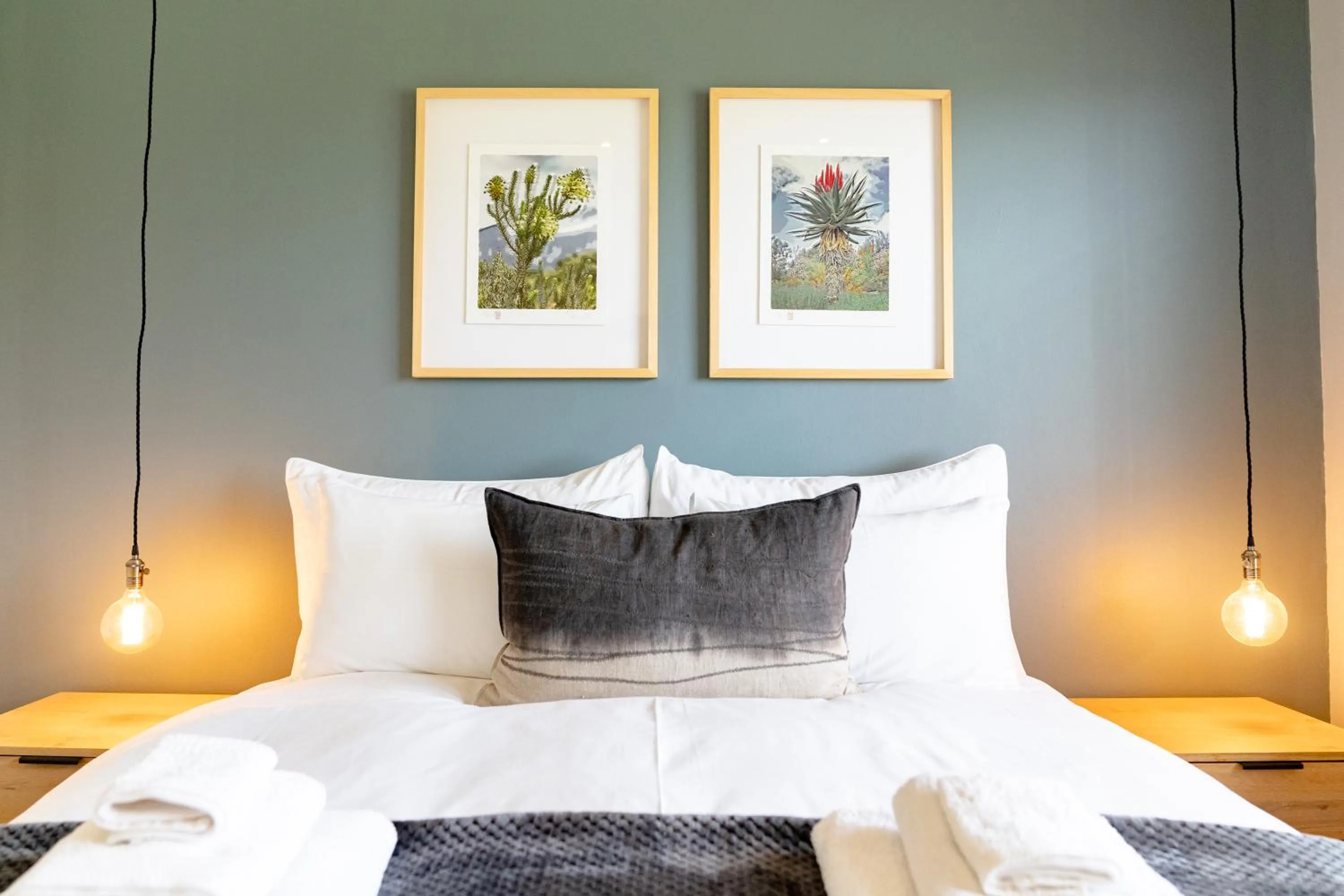 Bed in Boplaas Guesthouse