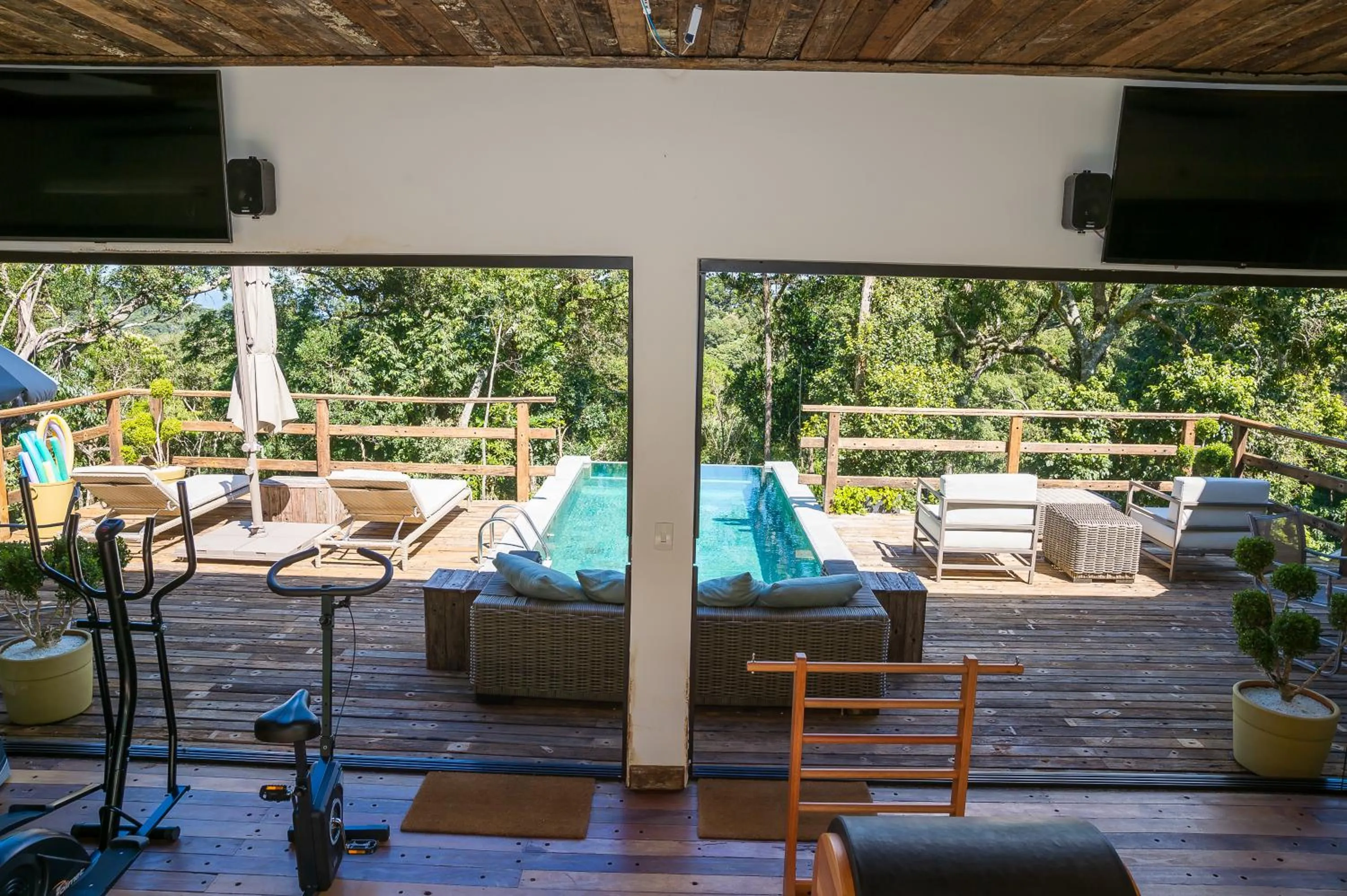 Fitness centre/facilities in Pousada Alto Da Boa Vista