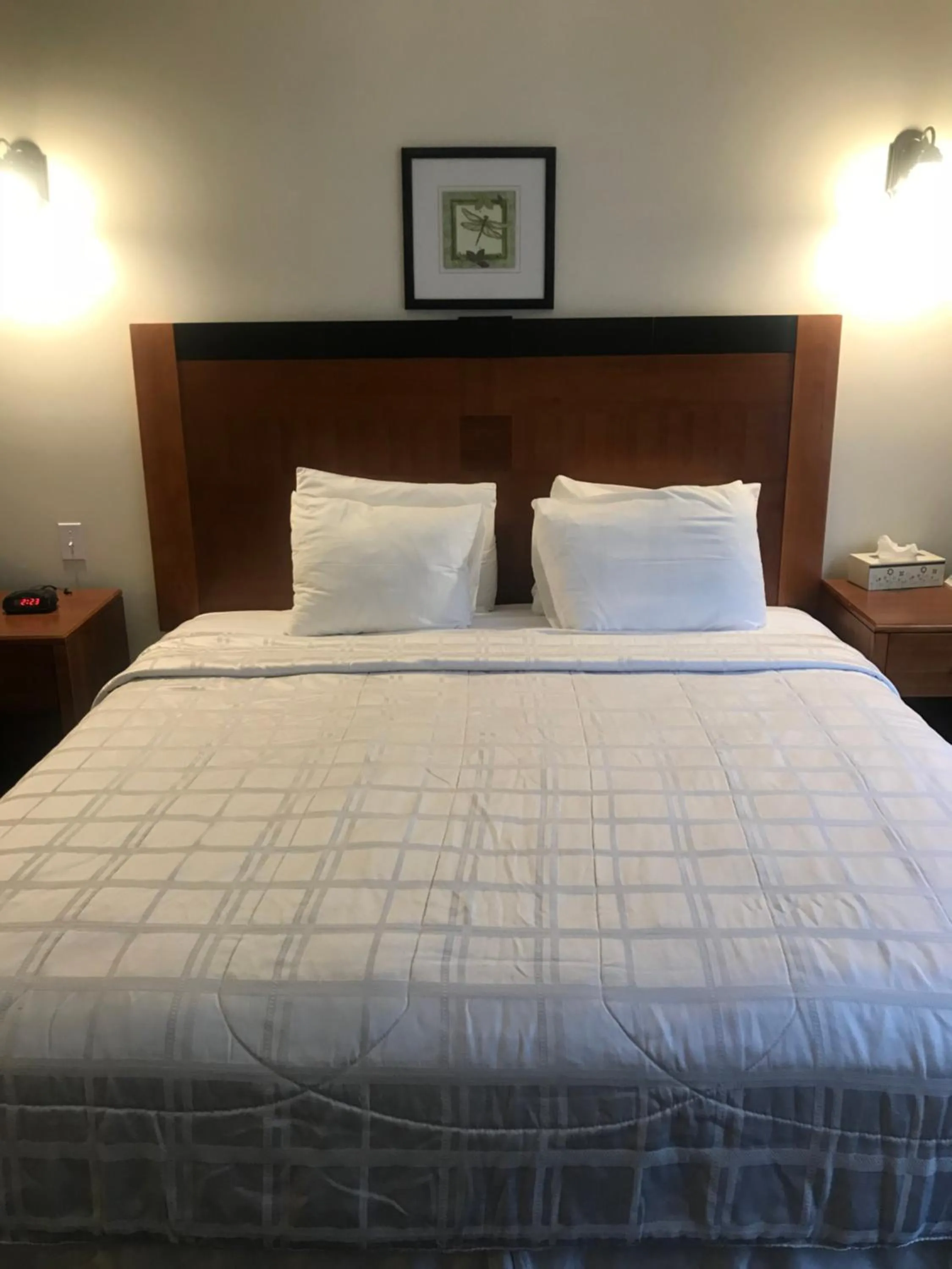 Bed in Crescent Suites Hotel