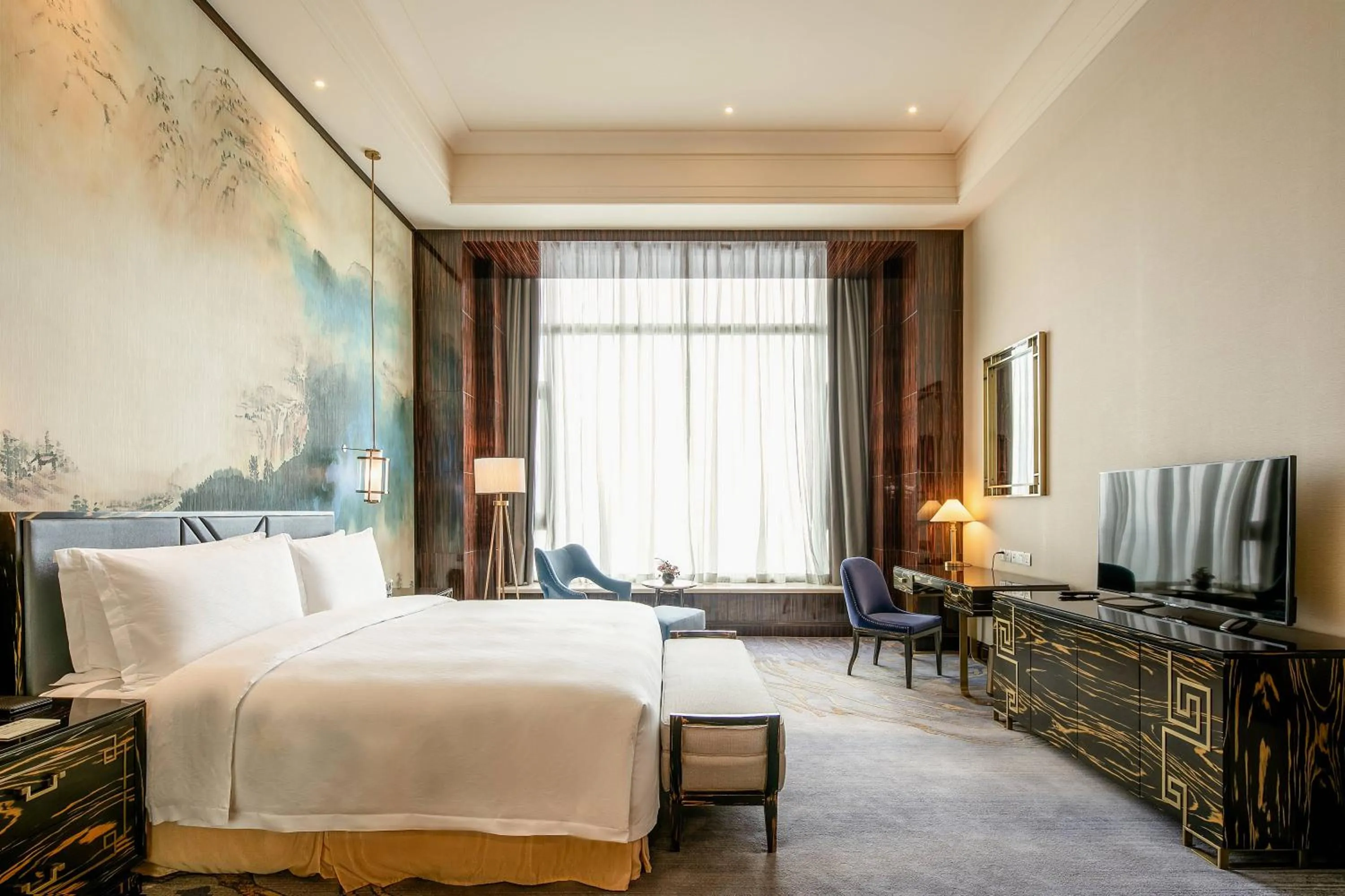 Bedroom, Bed in Chateau Star River Shaanxi