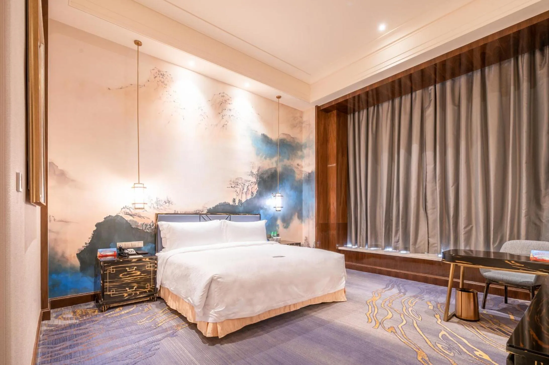 Bedroom, Bed in Chateau Star River Shaanxi