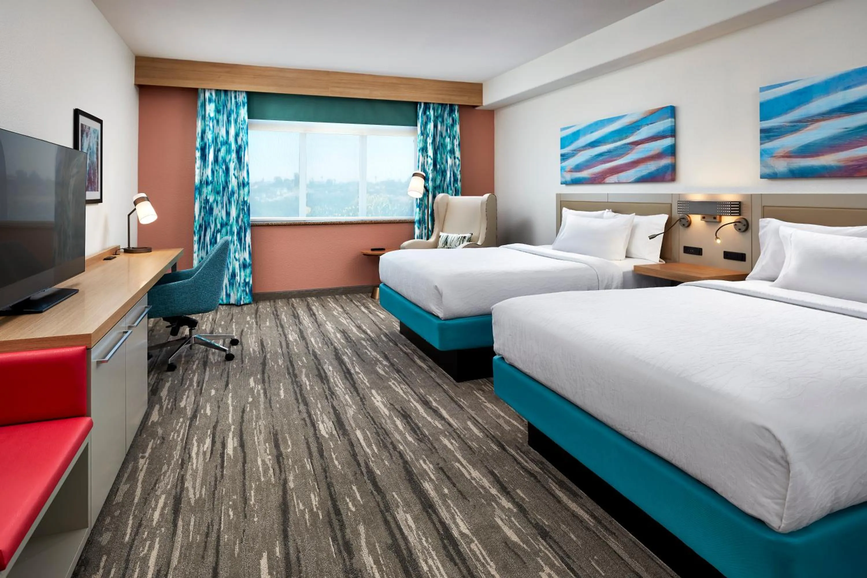 Bedroom, Bed in Hilton Garden Inn San Luis Obispo/Pismo Beach