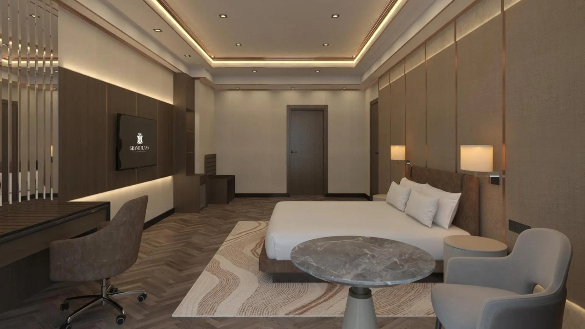 Bedroom, Bed in Grand Plaza Hotel Hanoi