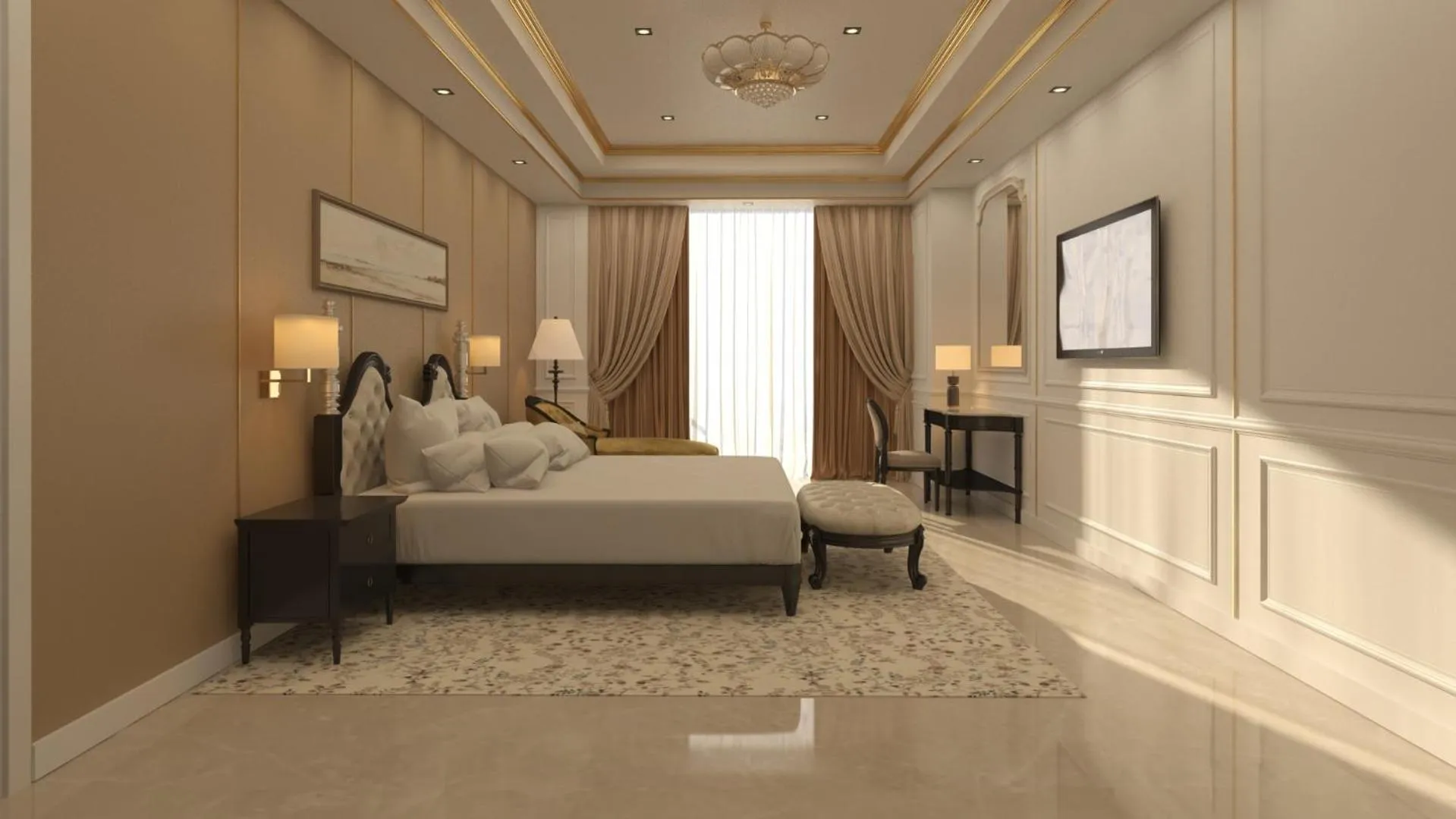 Bed in Grand Plaza Hotel Hanoi