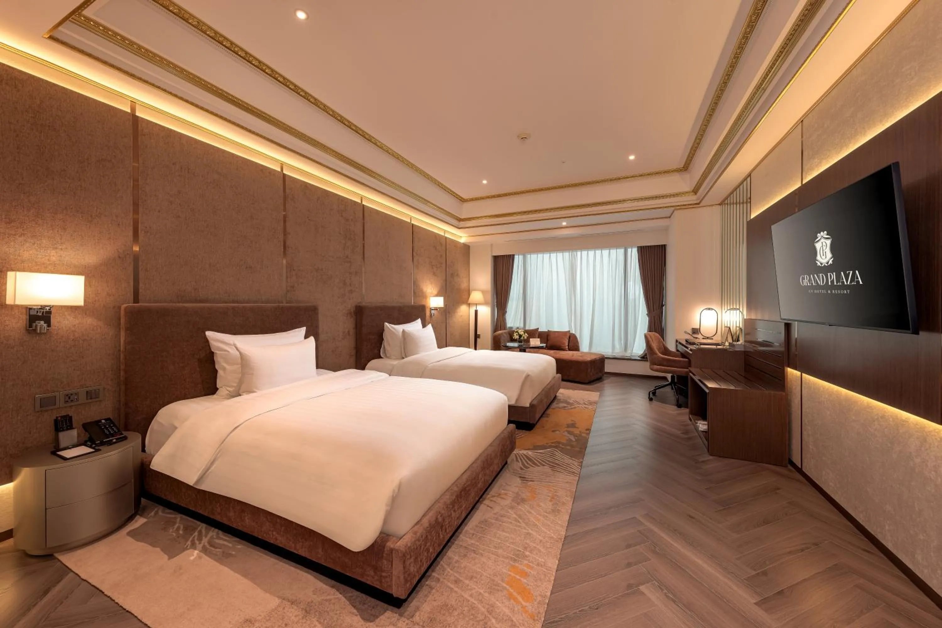 Bed in Grand Plaza Hotel Hanoi