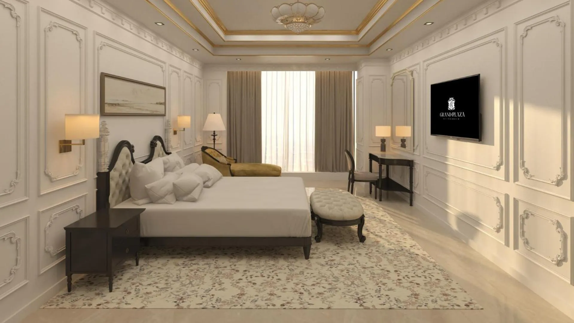 Bed in Grand Plaza Hotel Hanoi