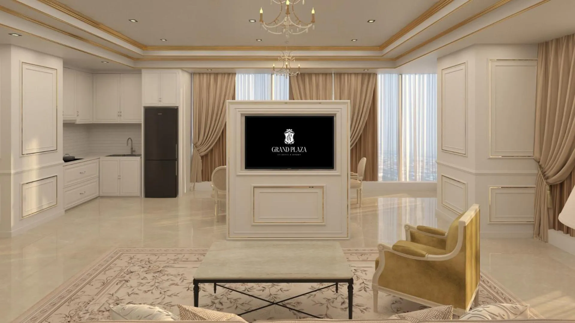 Living room in Grand Plaza Hotel Hanoi