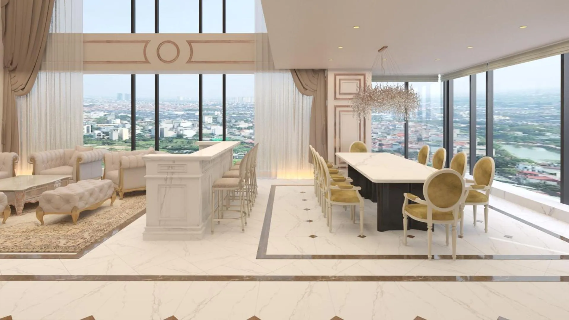 Living room in Grand Plaza Hotel Hanoi