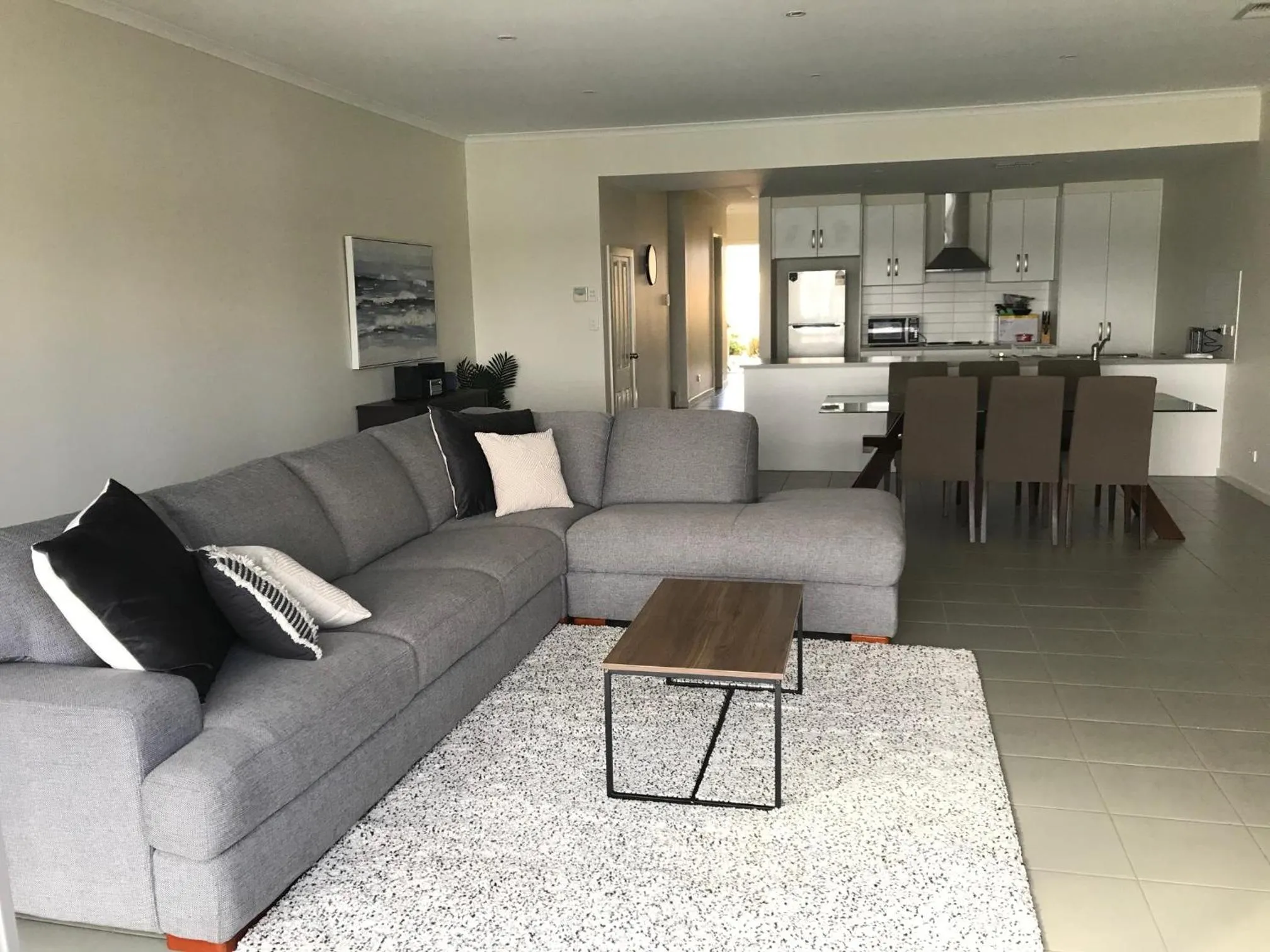 Living room in Wallaroo Marina Apartments