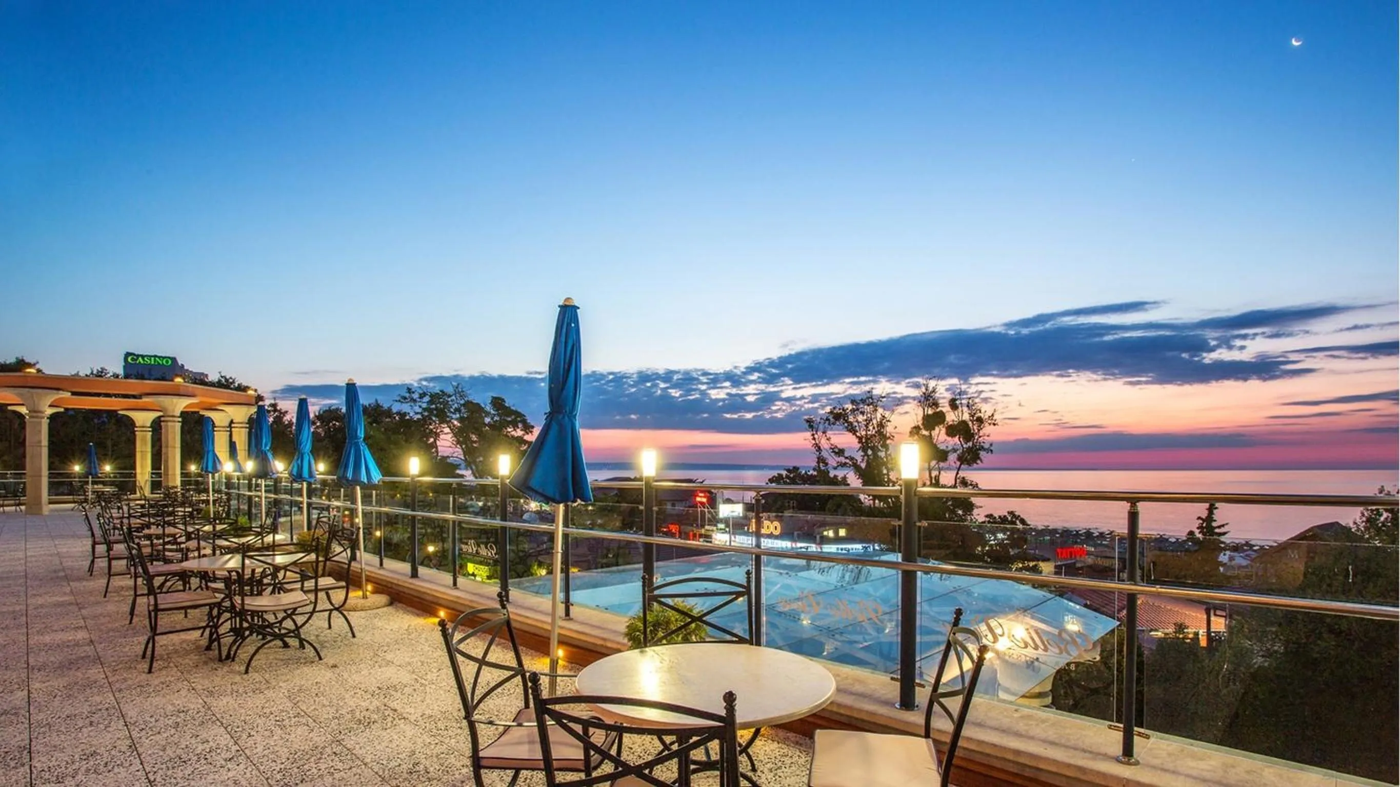 Balcony/Terrace in Astera Hotel & Spa with FREE PRIVATE BEACH