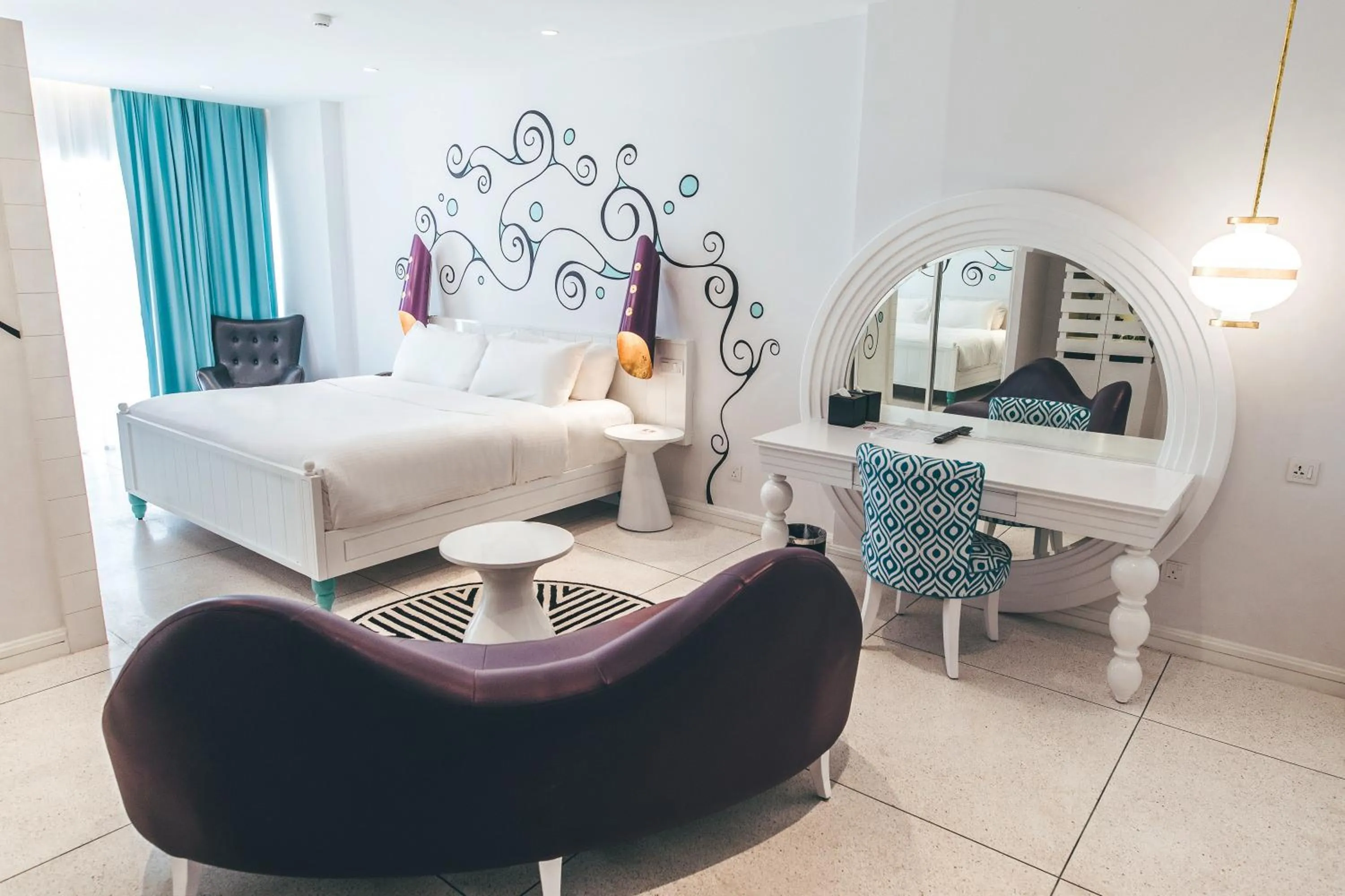 Seating area, Bed in Dash Resort Langkawi