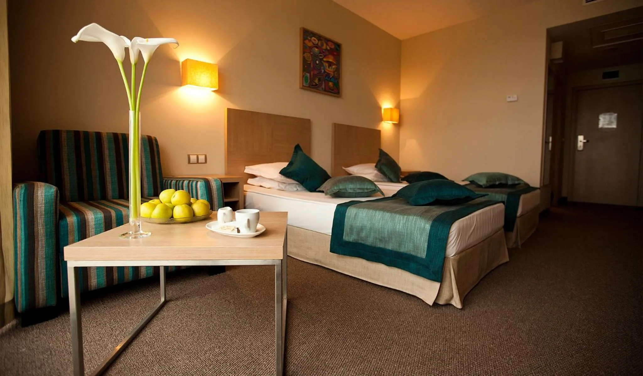 Bed in Azalia Beach Hotel Balneo & SPA