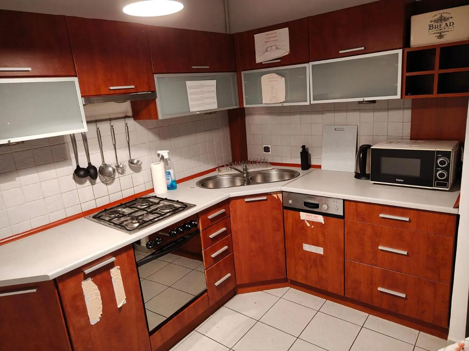 Kitchen or kitchenette in Kwadrat B&B Jałowego