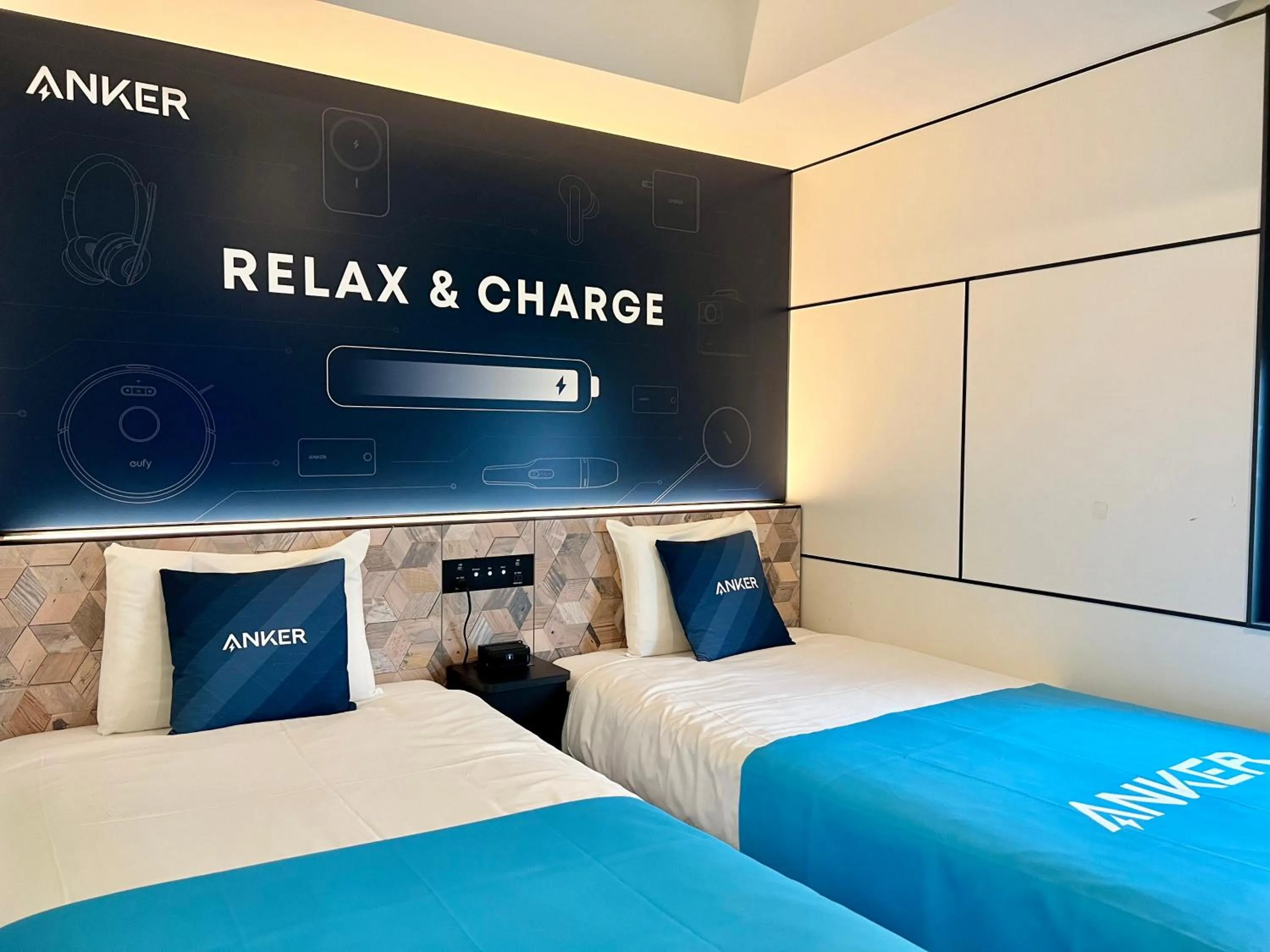 Photo of the whole room, Bed in Henn na Hotel Osaka Shinsaibashi