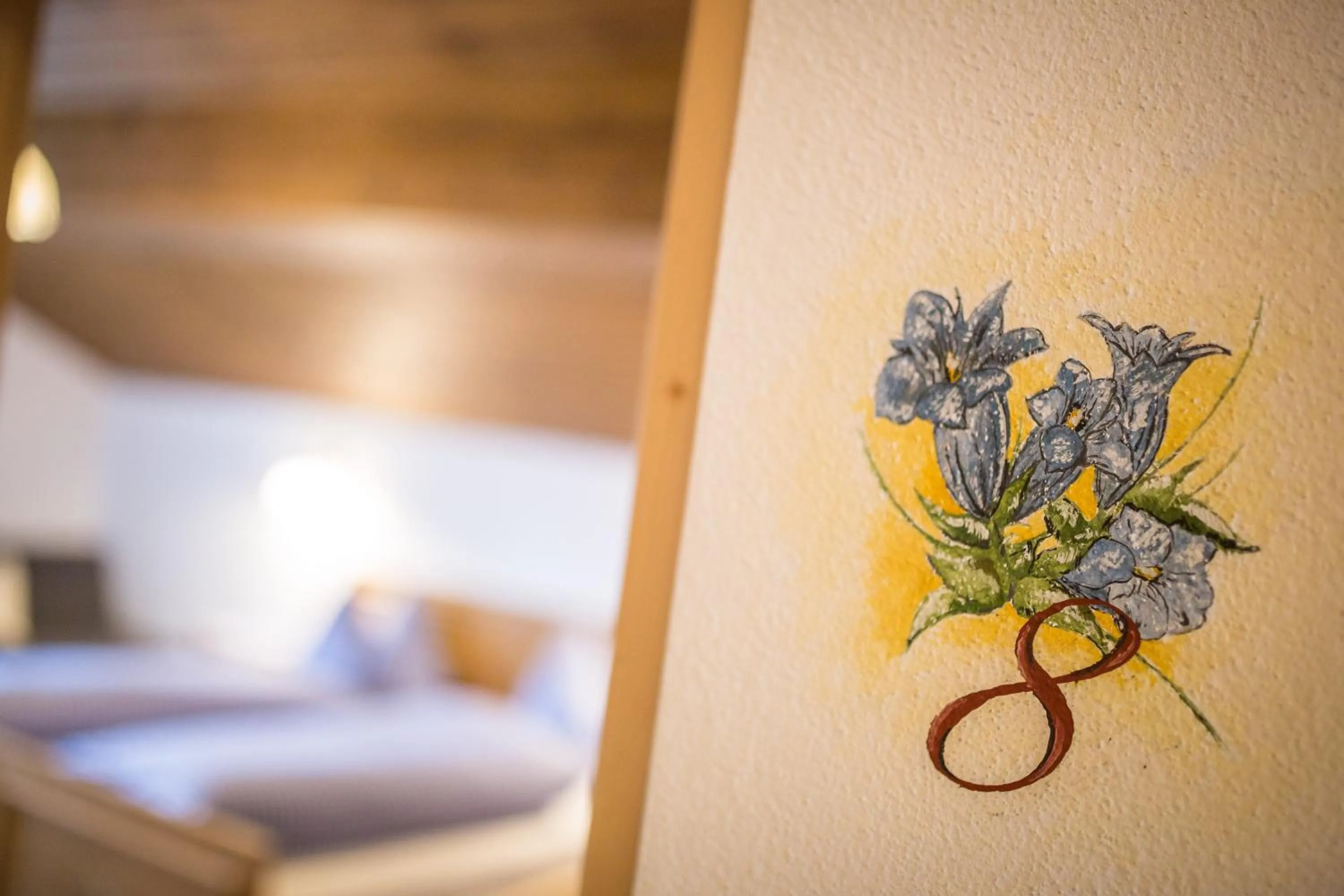 Decorative detail, Bed in Berggasthaus Agritur Moserhof