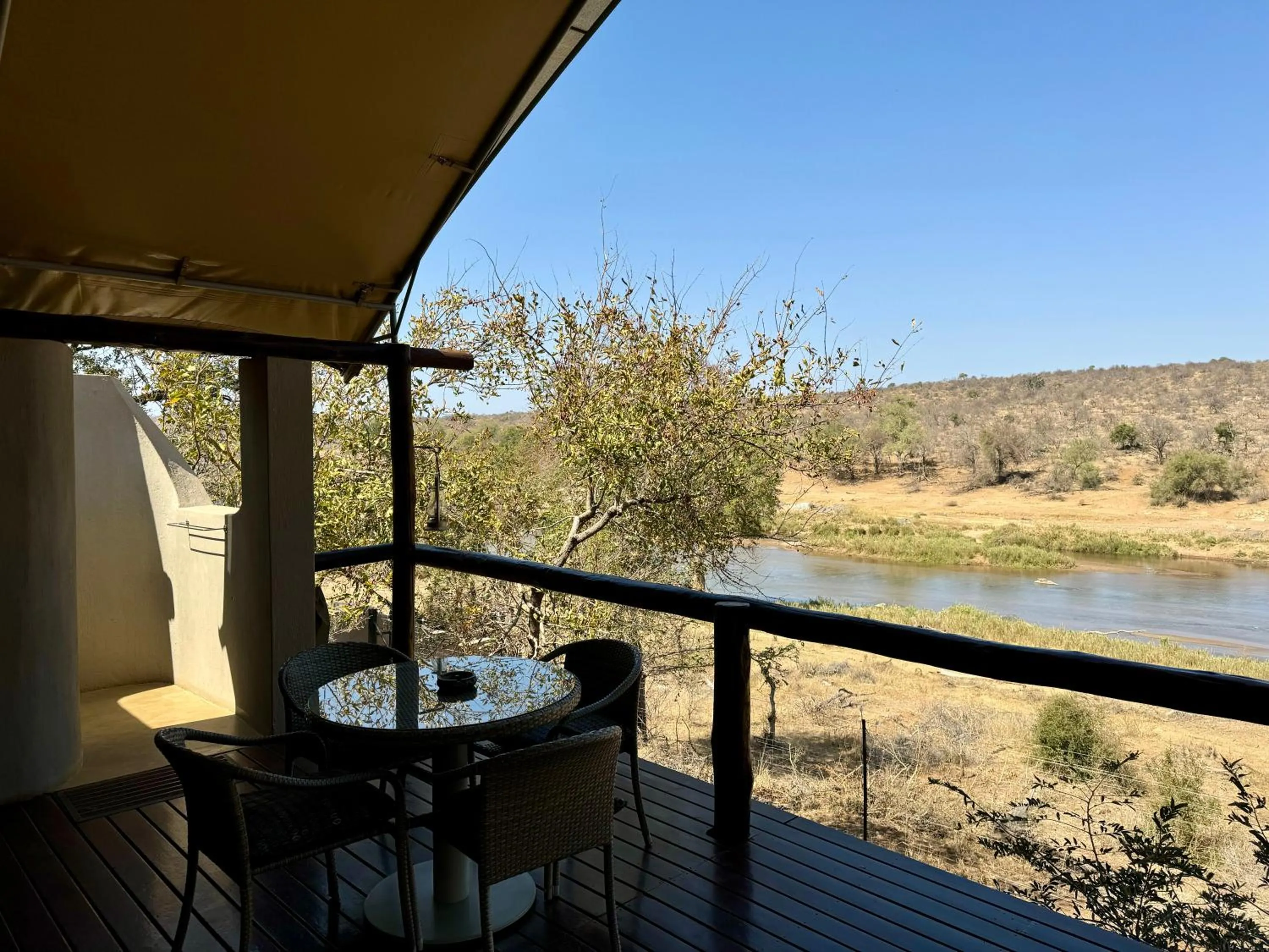 River view in Nyati Safari Lodge
