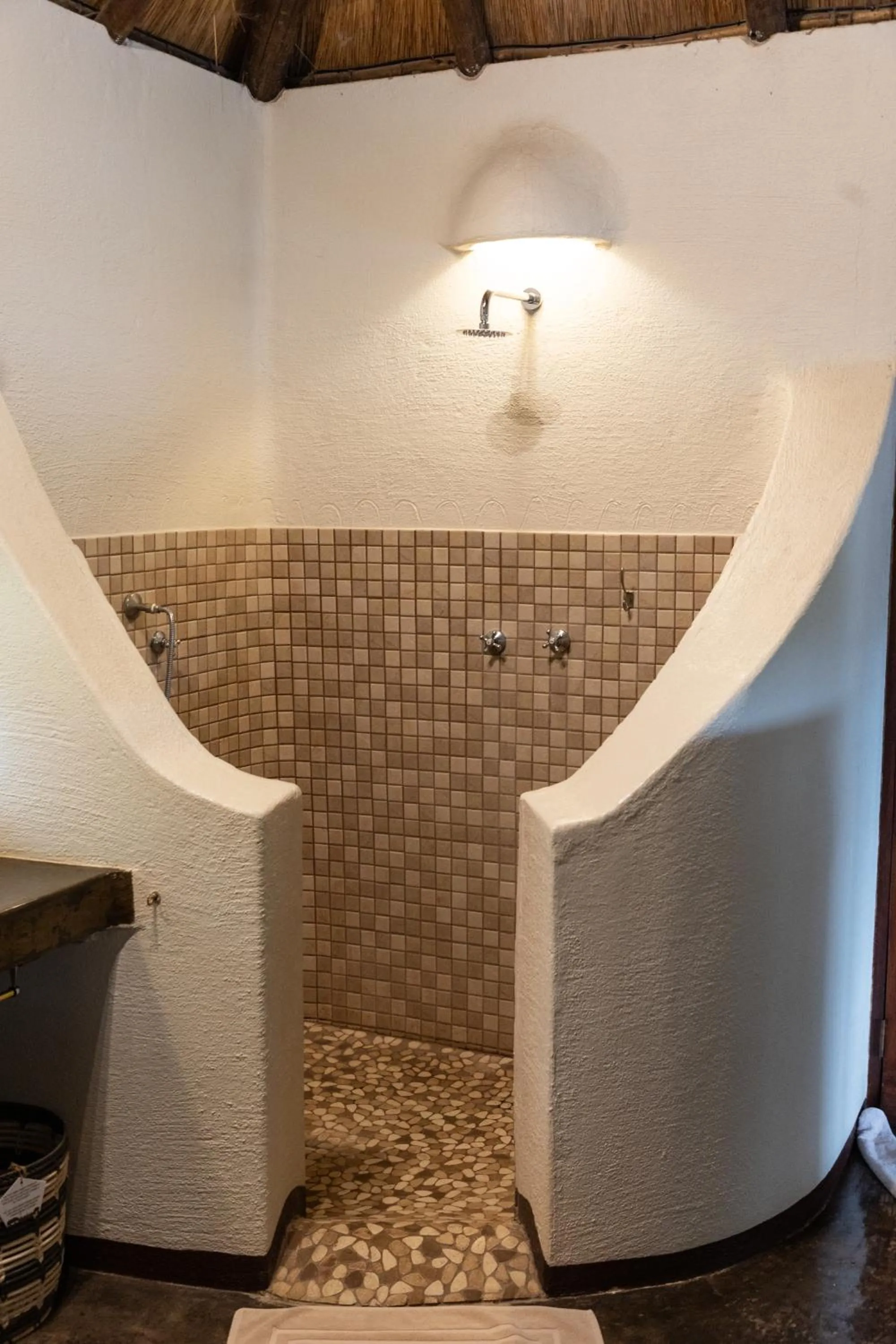 Shower in Nyati Safari Lodge
