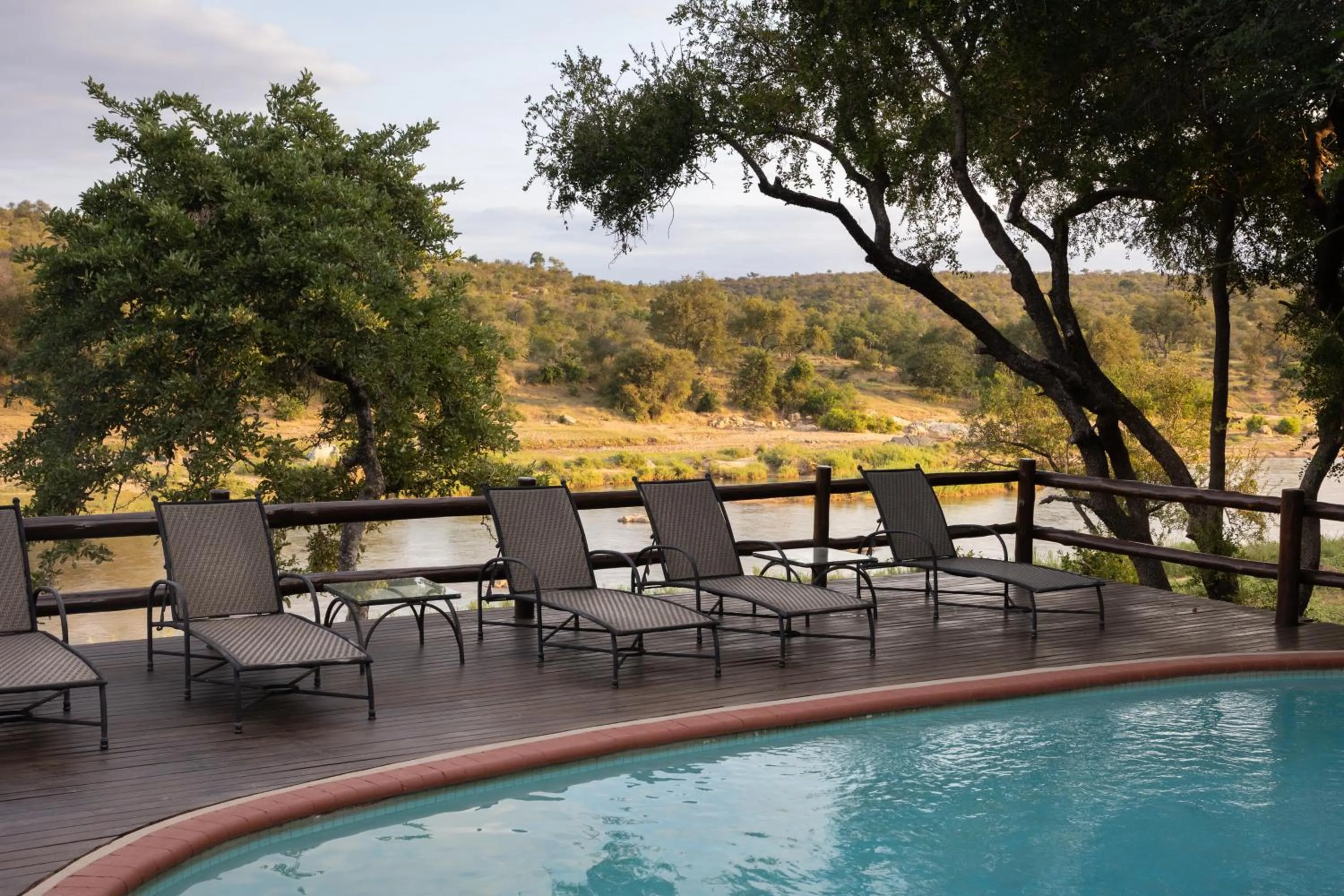 Patio in Nyati Safari Lodge
