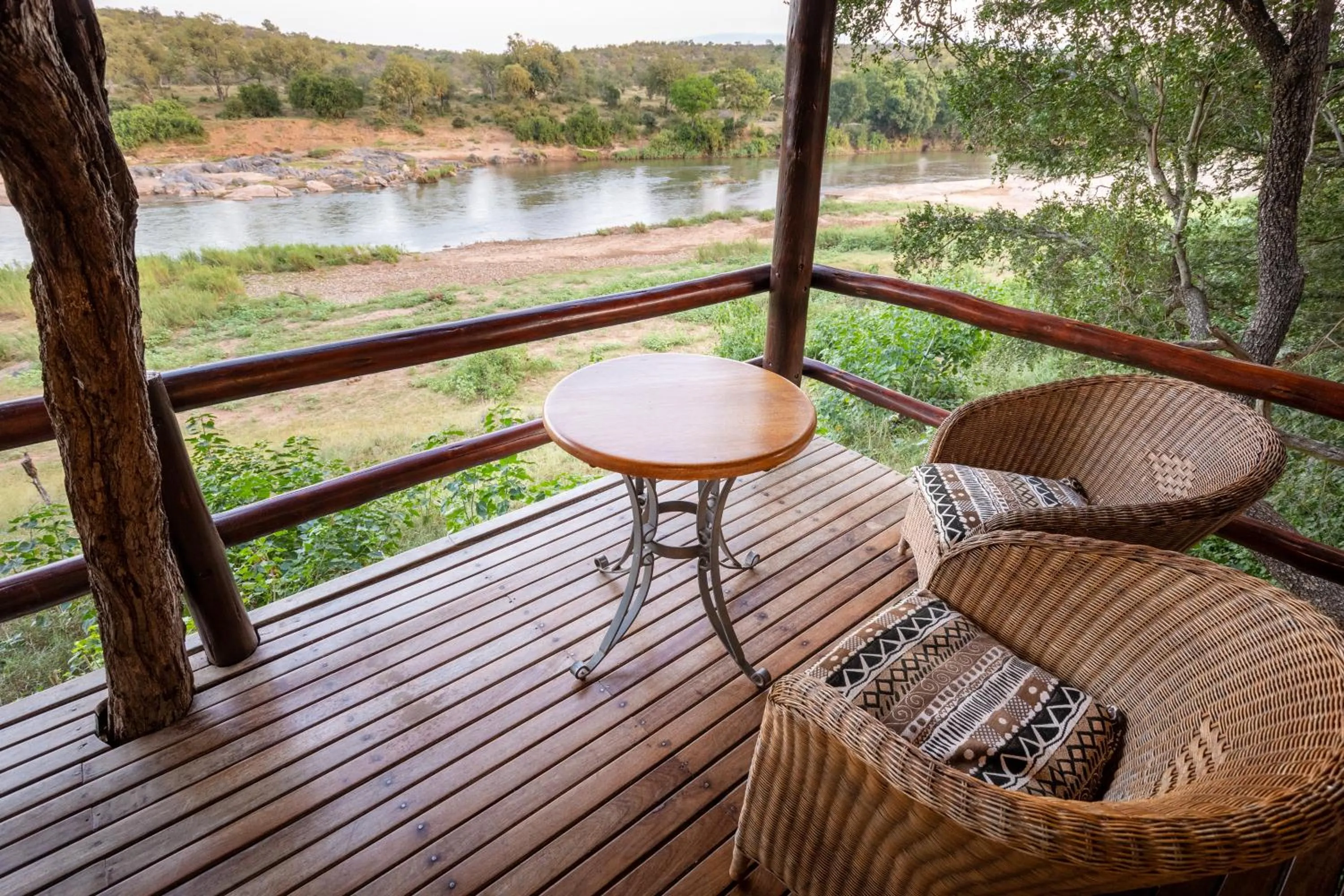Patio in Nyati Safari Lodge