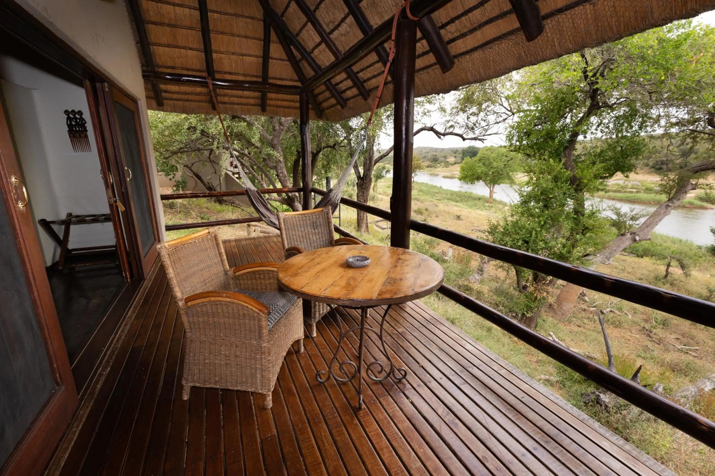 Patio in Nyati Safari Lodge
