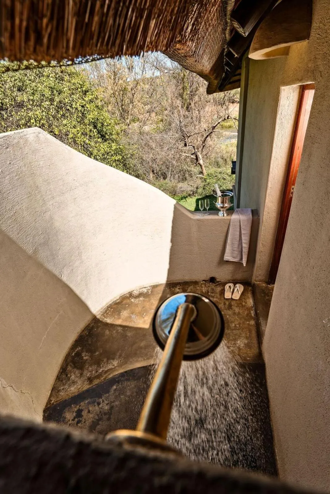 Shower in Nyati Safari Lodge