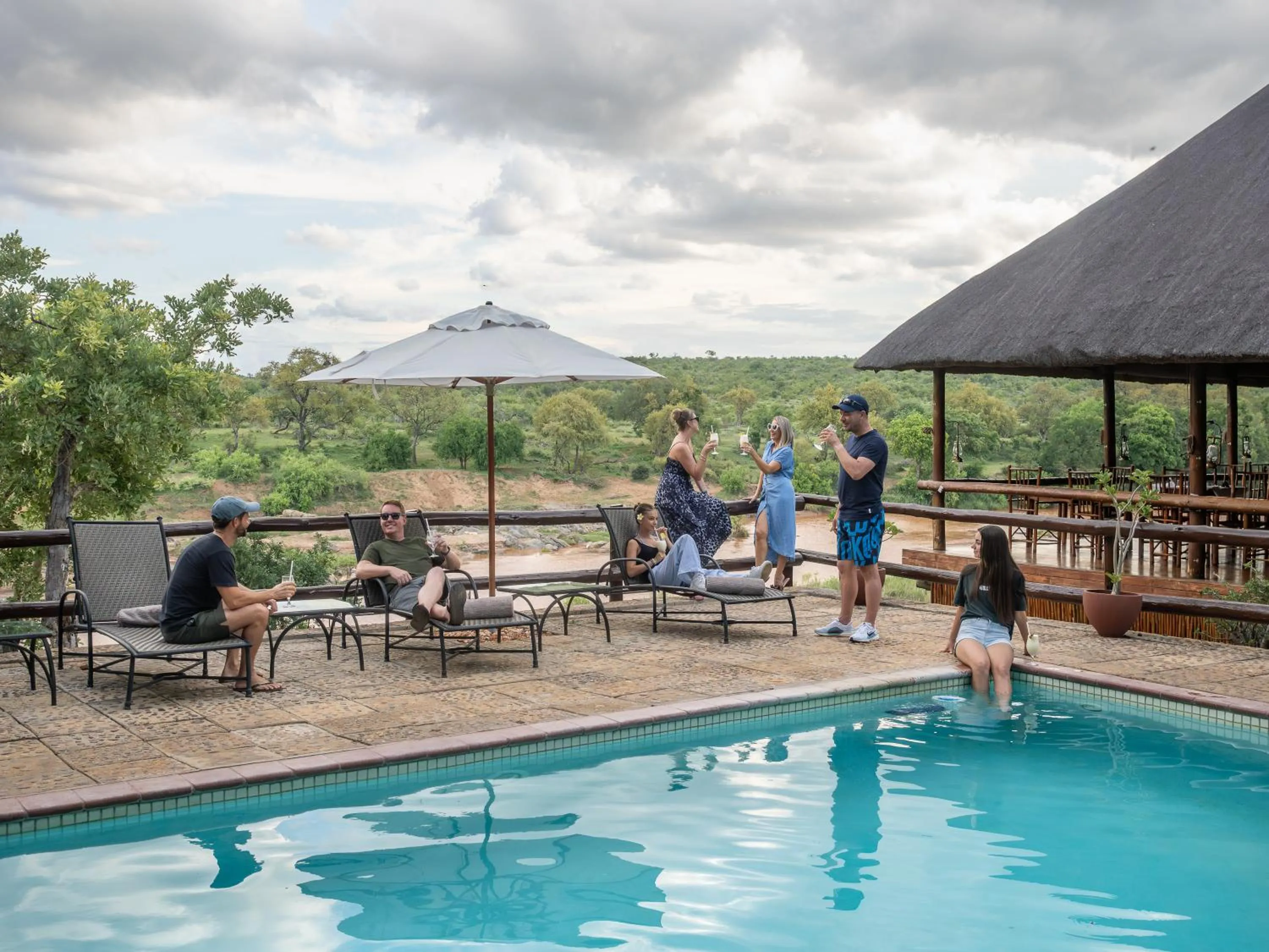 Patio in Nyati Safari Lodge