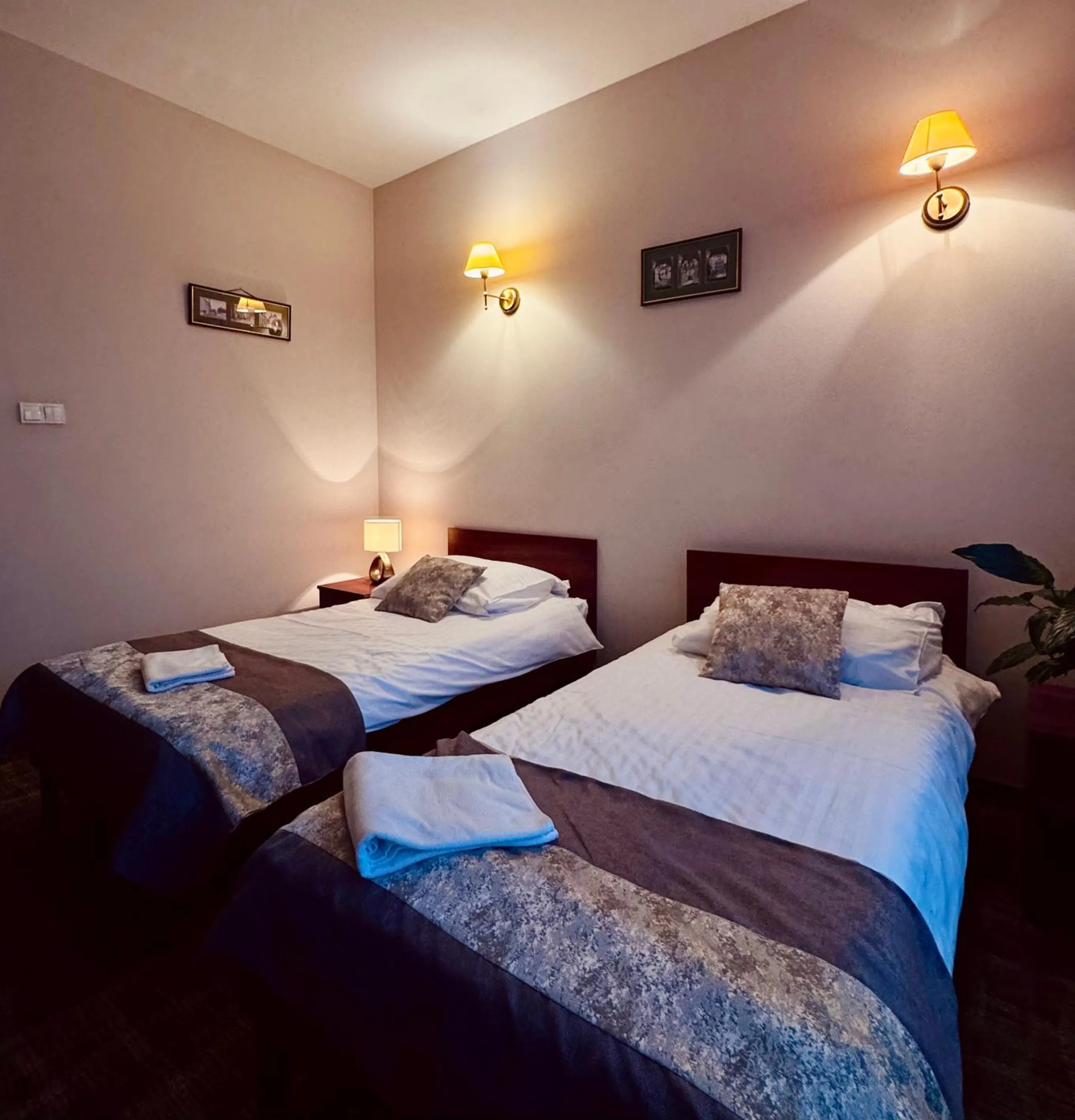 Bed in Hotel Kameralny