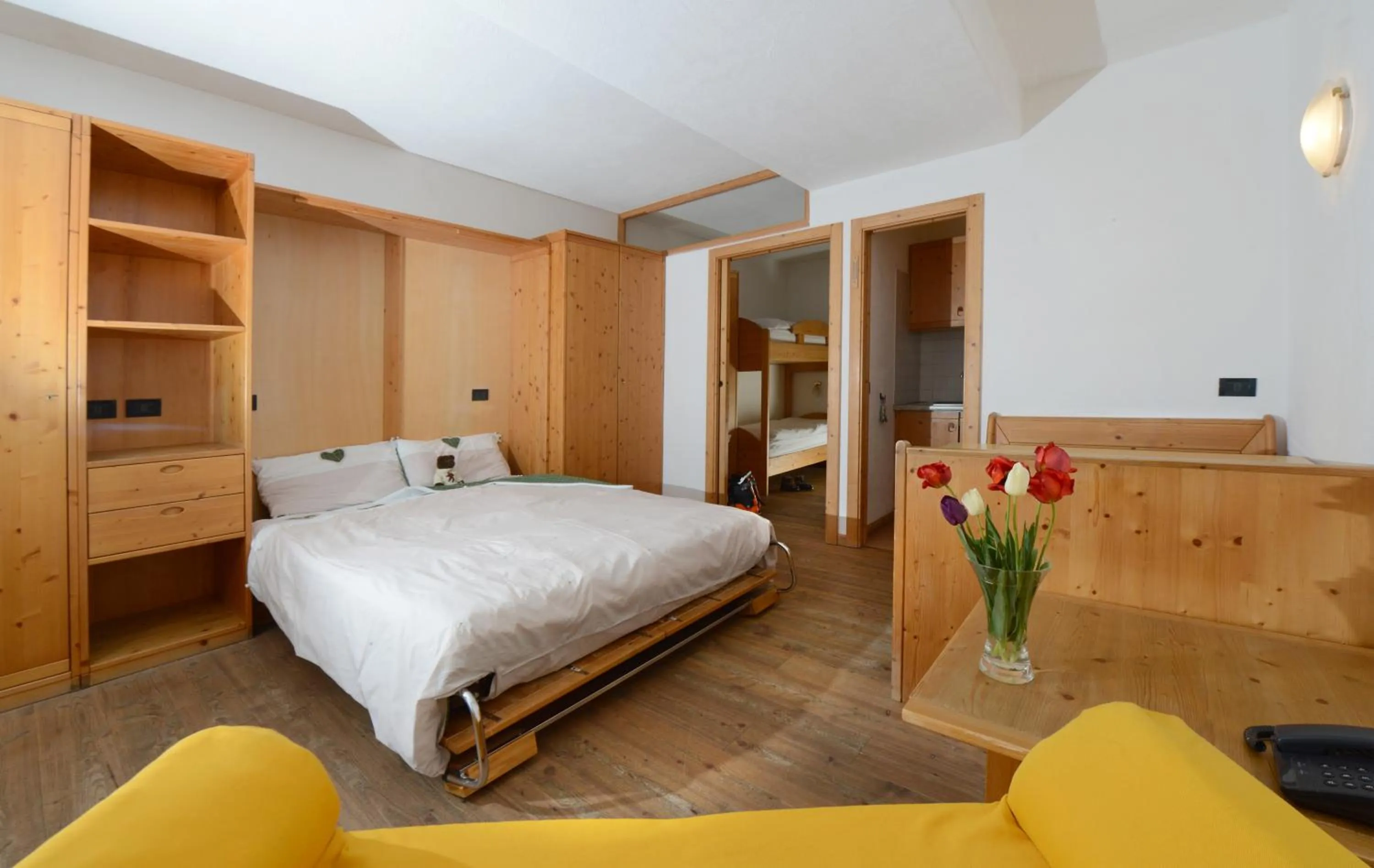 Photo of the whole room, Bed in Residence Miramonti