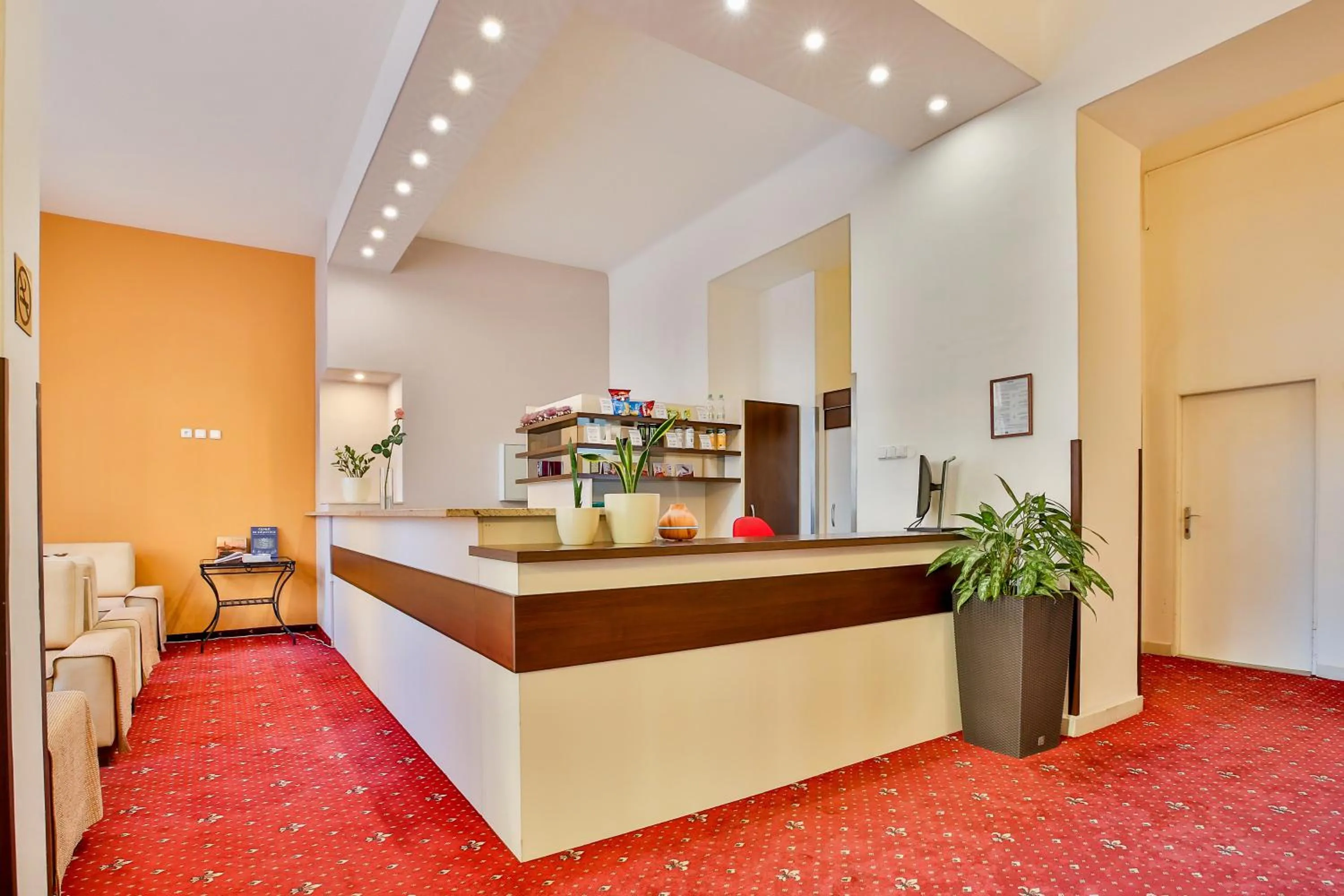 Lobby or reception in Hotel Tábor