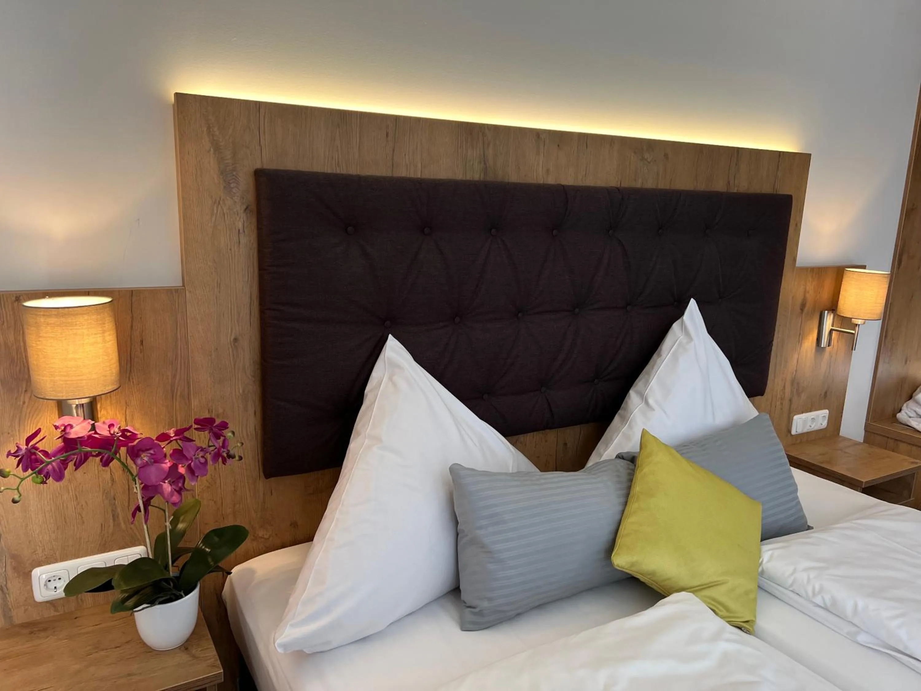 Bed in Hotel Haunstetter Hof Augsburg