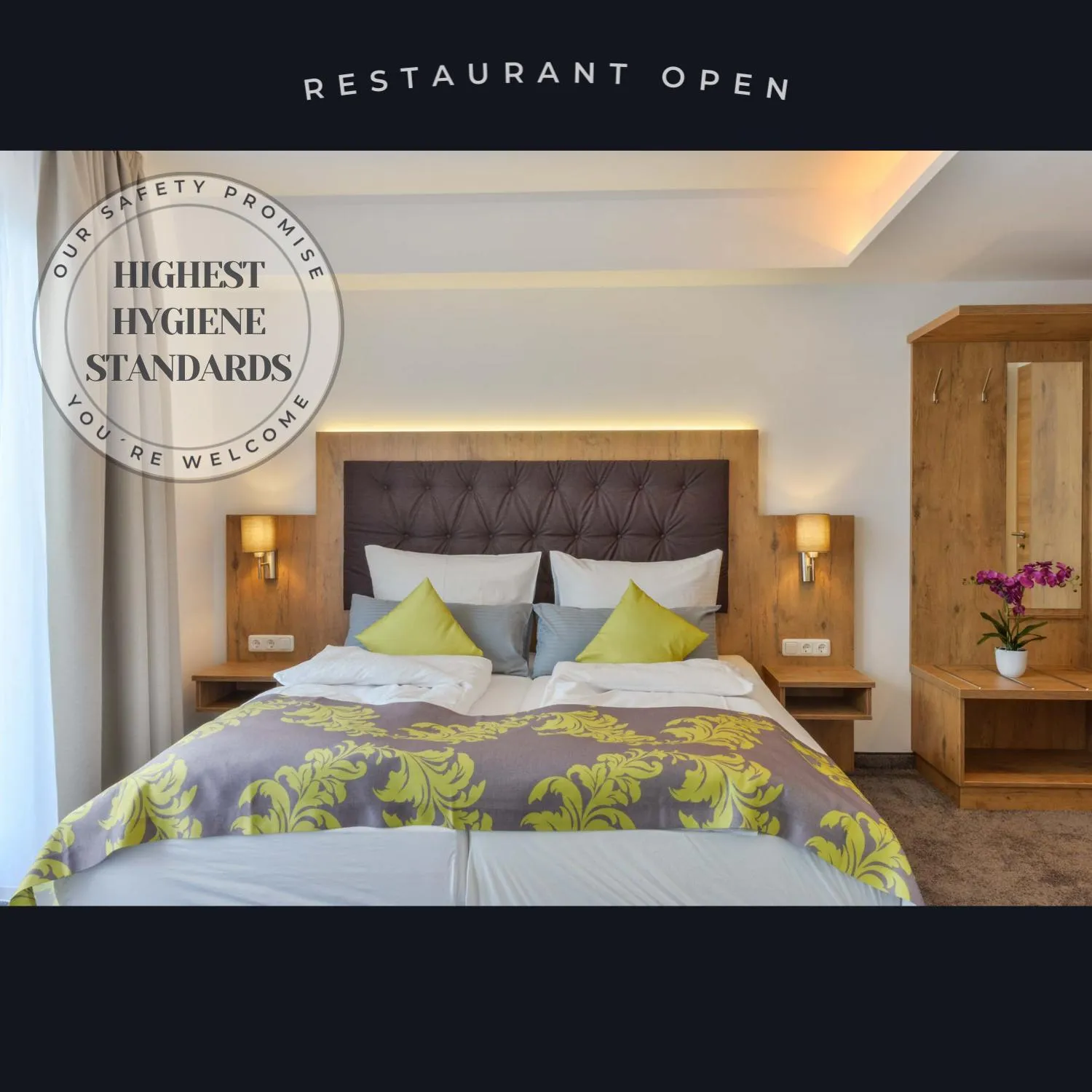 Bed in Hotel Haunstetter Hof Augsburg