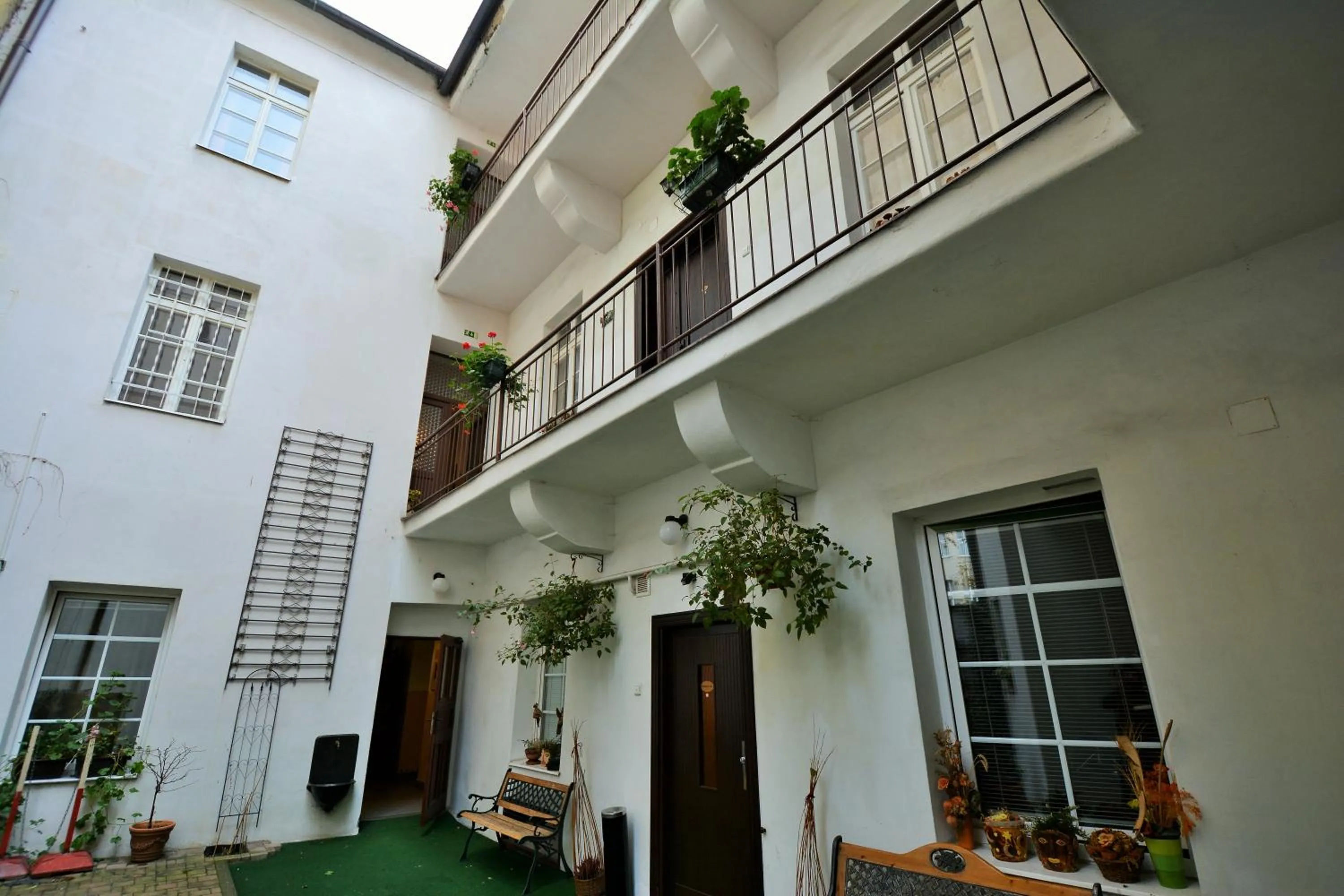 Garden view in Mila Apartments