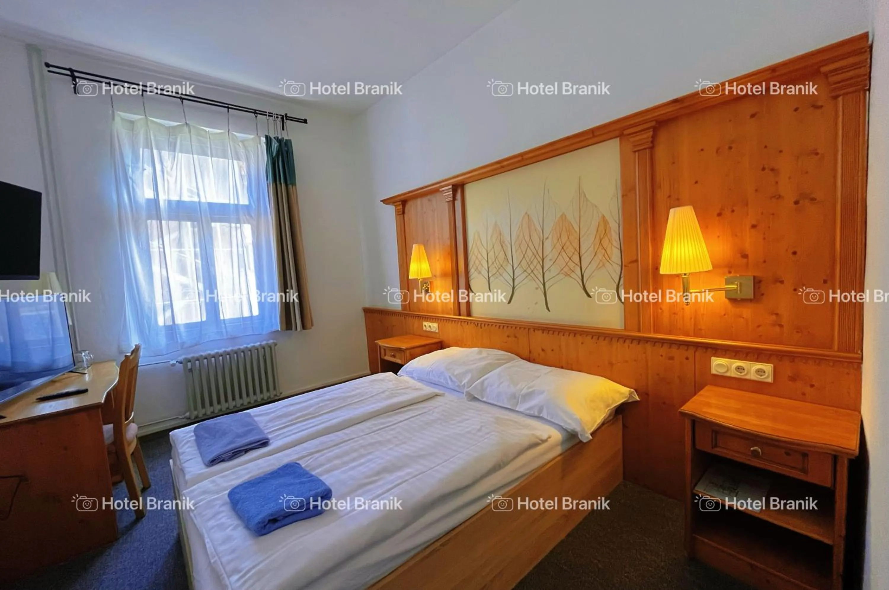 Bed in Hotel Braník