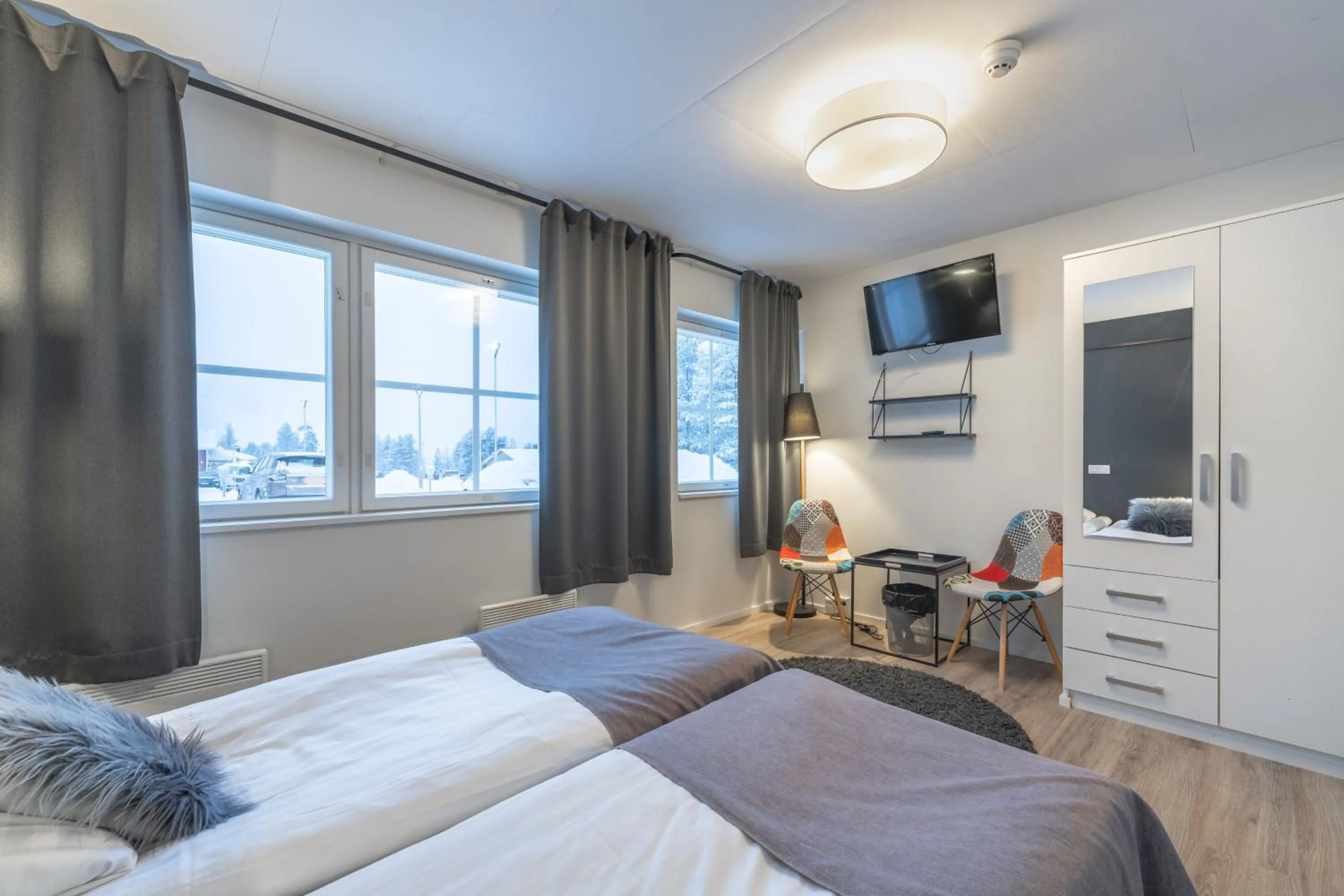 Bed in Kuukkeli Saariselkä Inn