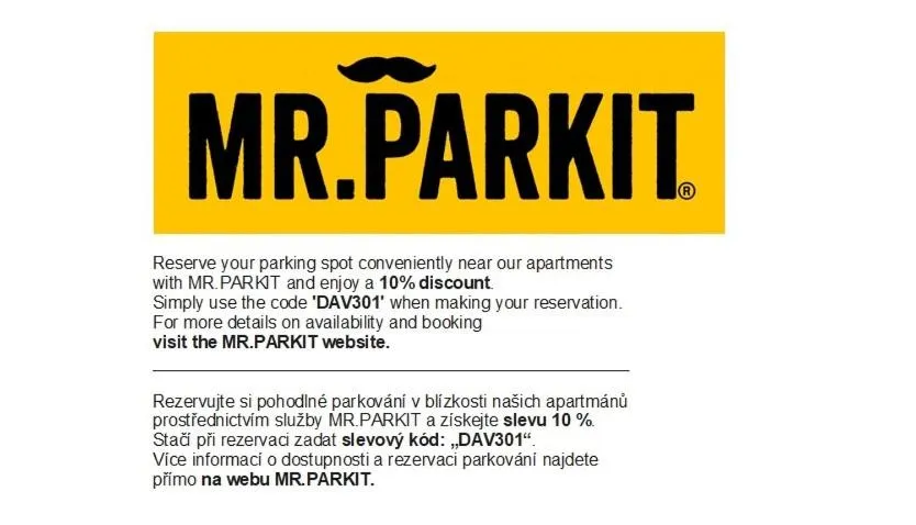 Text overlay in Rezidence Davids Apartments