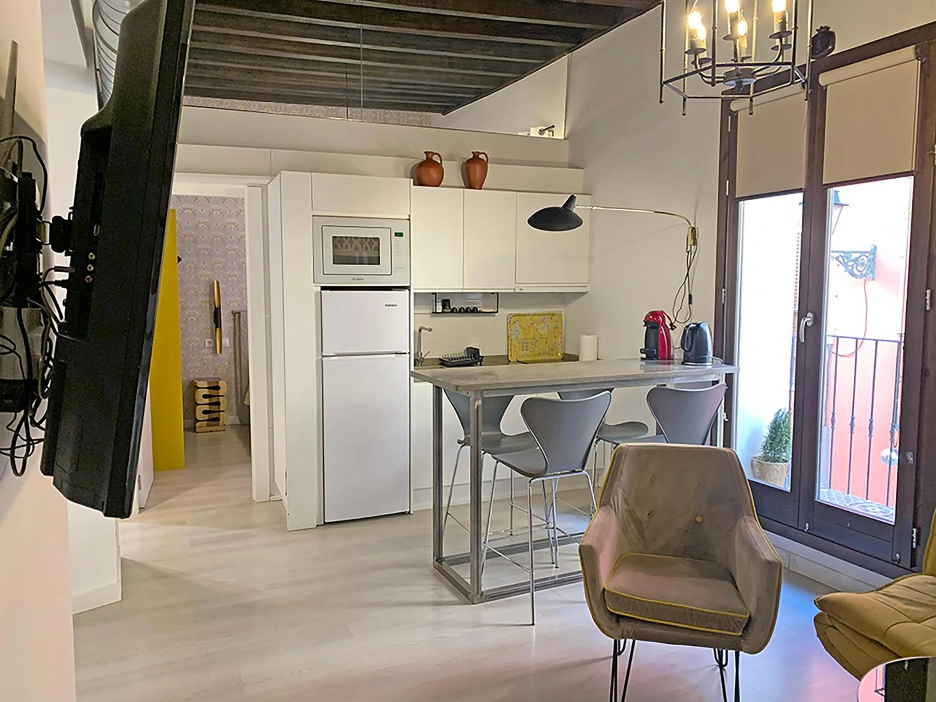 Kitchen or kitchenette in Apartamentos Real Suites Realejo 3000