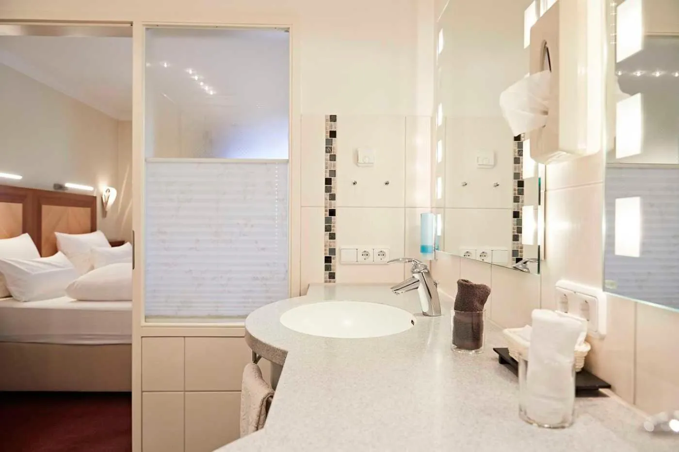 Bathroom, Bed in Hotel Rosenstock - Erwachsenenhotel - Adults only 15 plus