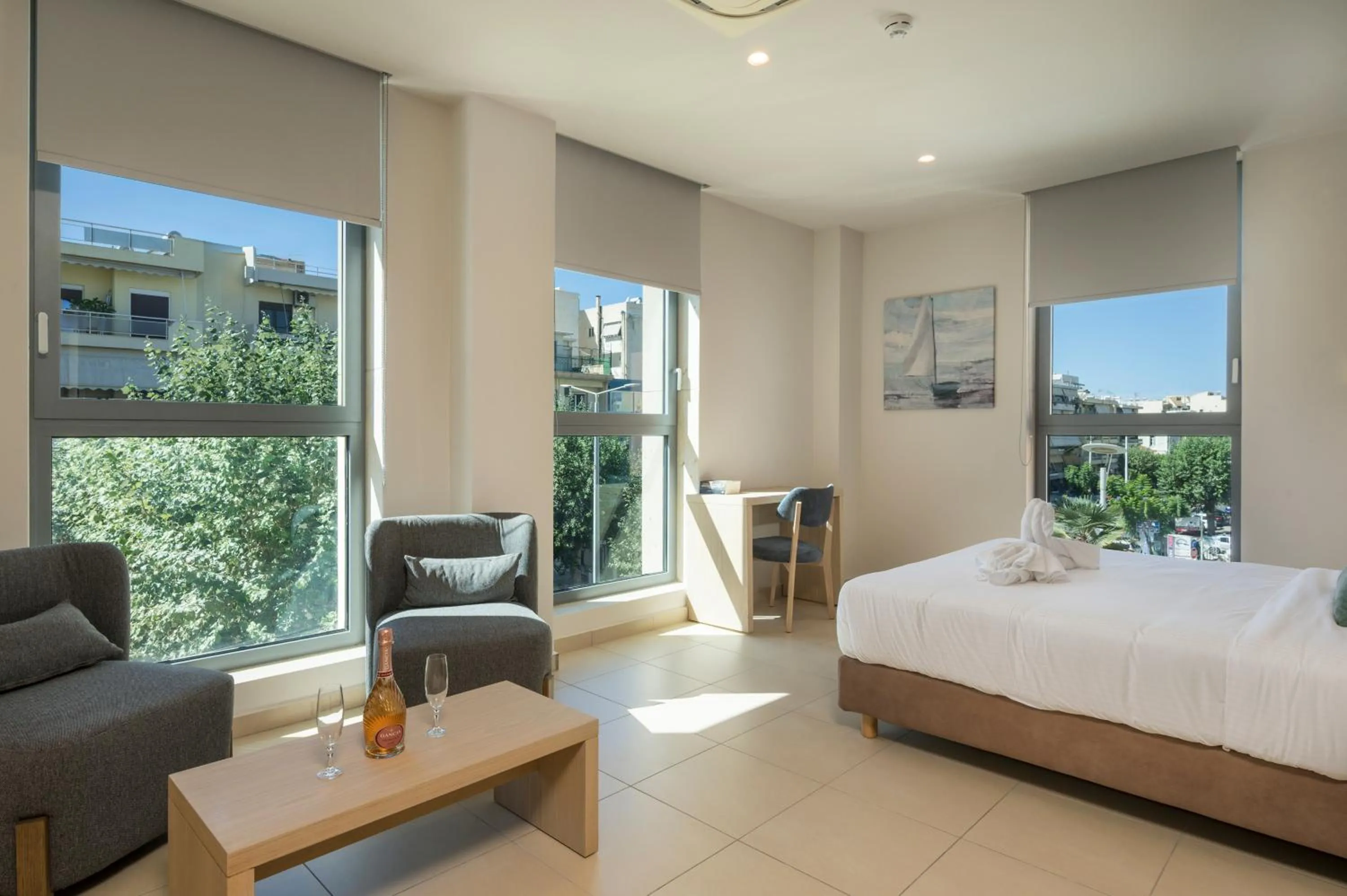 Bed in Trianon Luxury Apartments & Suites