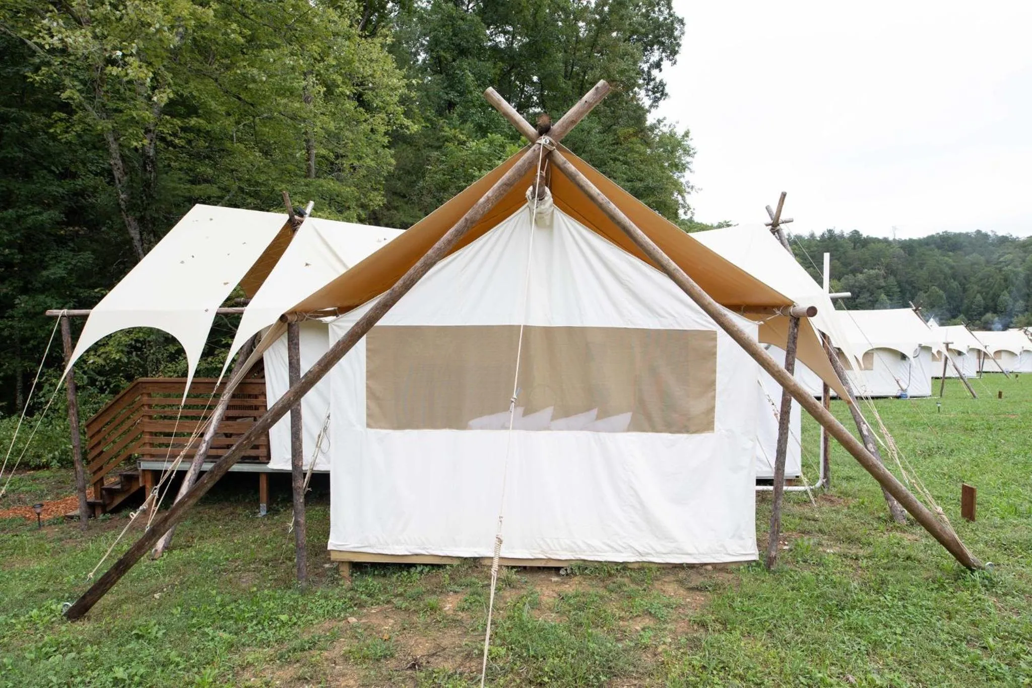 Property building in Under Canvas Great Smoky Mountains
