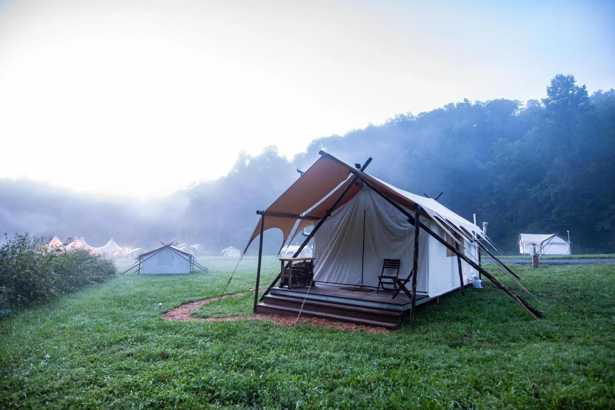 Property building in Under Canvas Great Smoky Mountains
