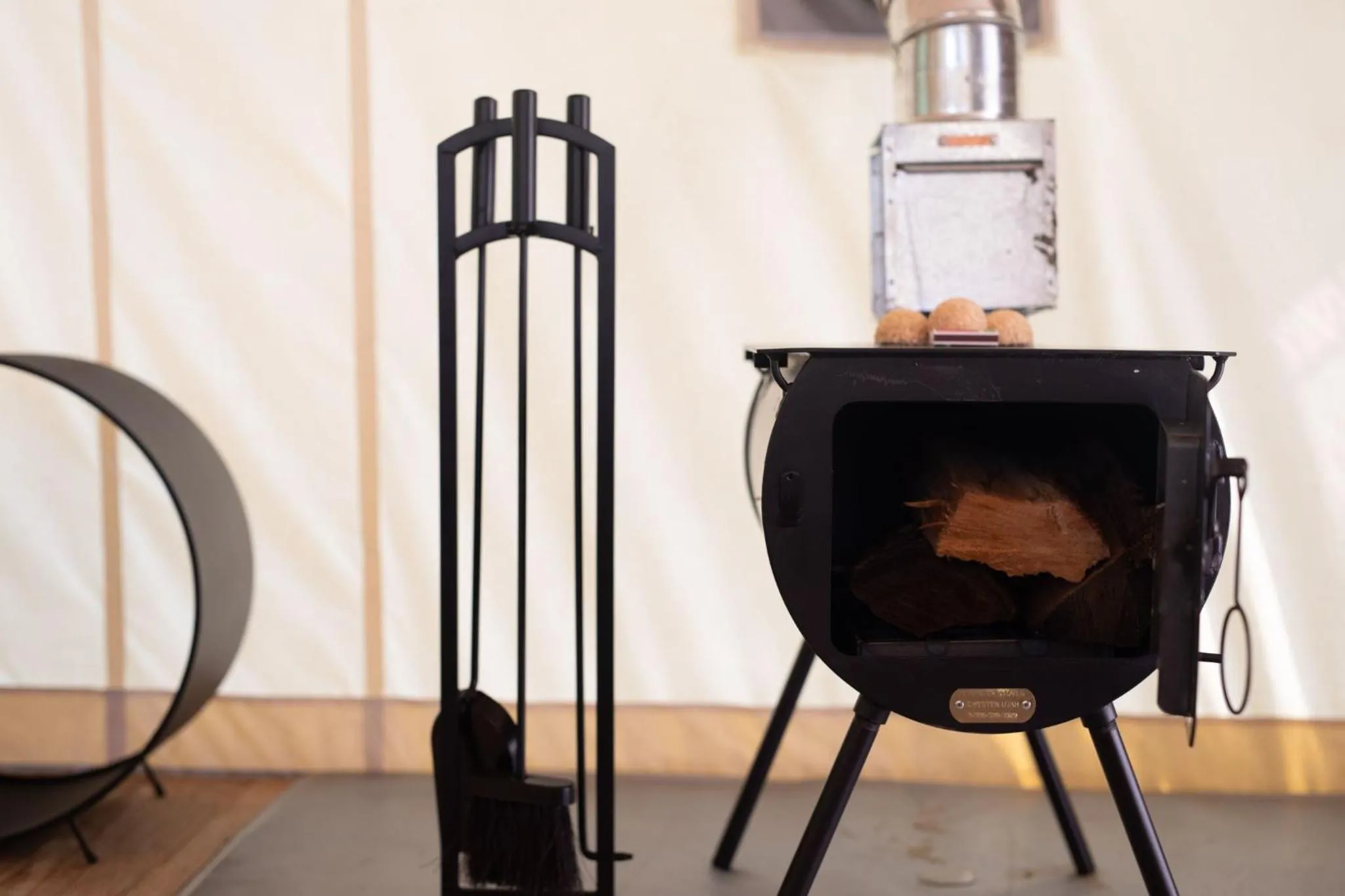 flat iron in Under Canvas Great Smoky Mountains